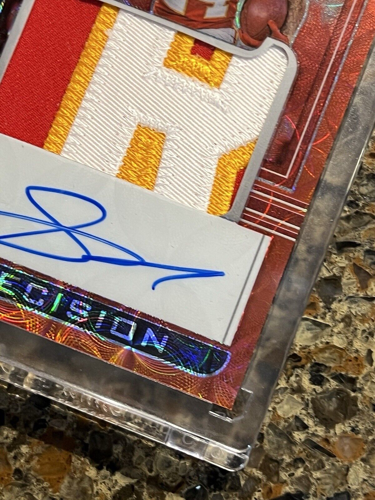 2022 Panini One Skyy Moore Red Scope Prizm Precision Rookie Patch Autograph #/25