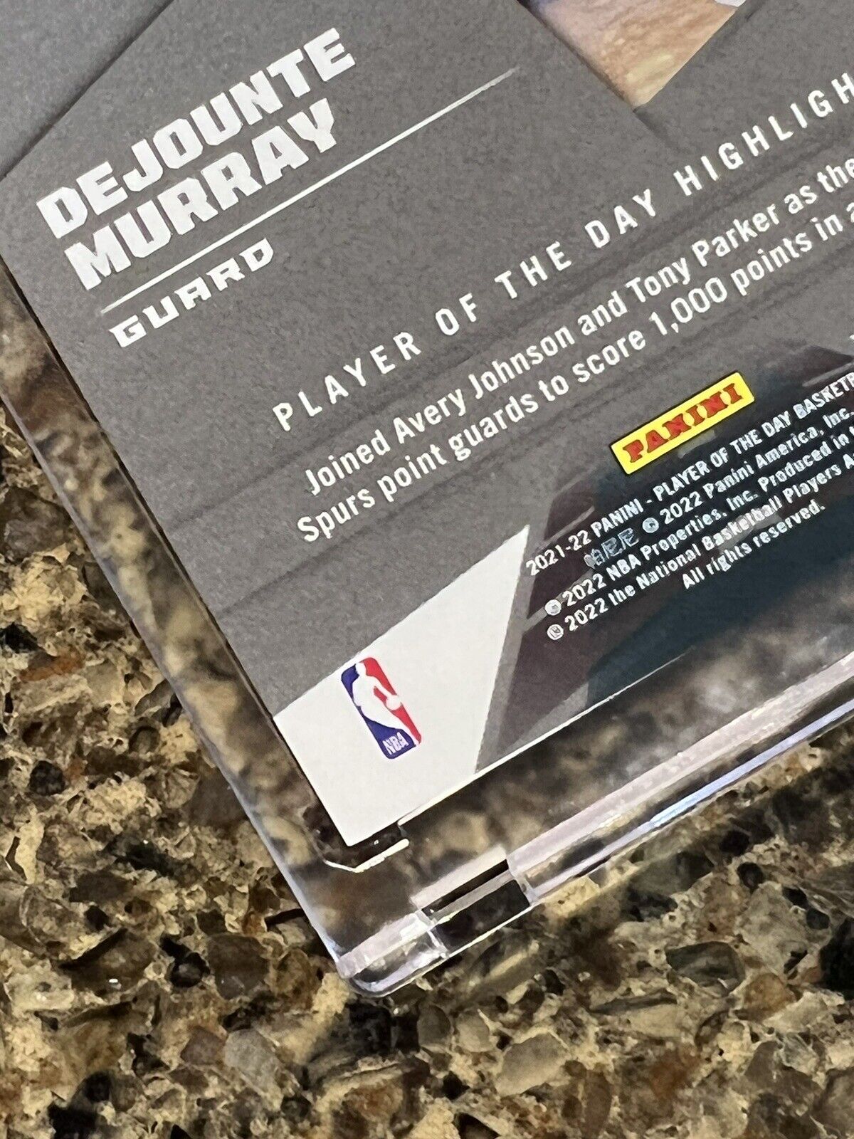 Dejounte Murray 2021 Panini NBA Player of The Day KABOOM 80/99 Rare Gem Mint SSP