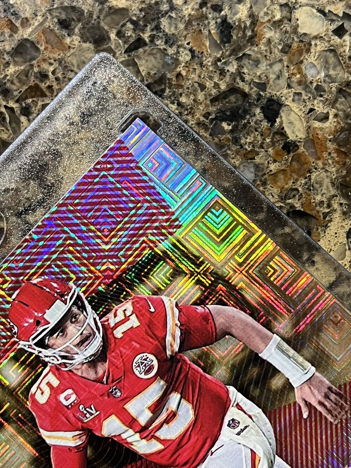 PATRICK MAHOMES 2021 PANINI THE NATIONAL ESCHER SQUARES #02/10 SSP SUPER RARE