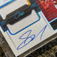 Skyy Moore RC 2022 Panini One Dual Patch Rookie Autograph 12/99 On-Card Blue Ink