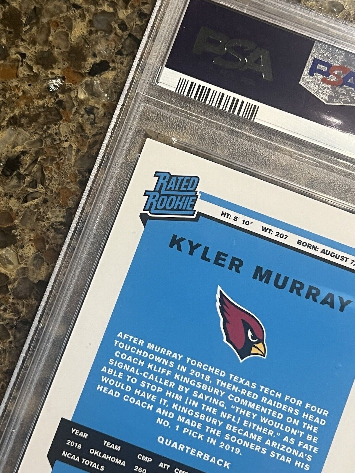 Kyler Murray RC - 2019 Panini Donruss Football Rated Rookie - GEM MINT PSA 10