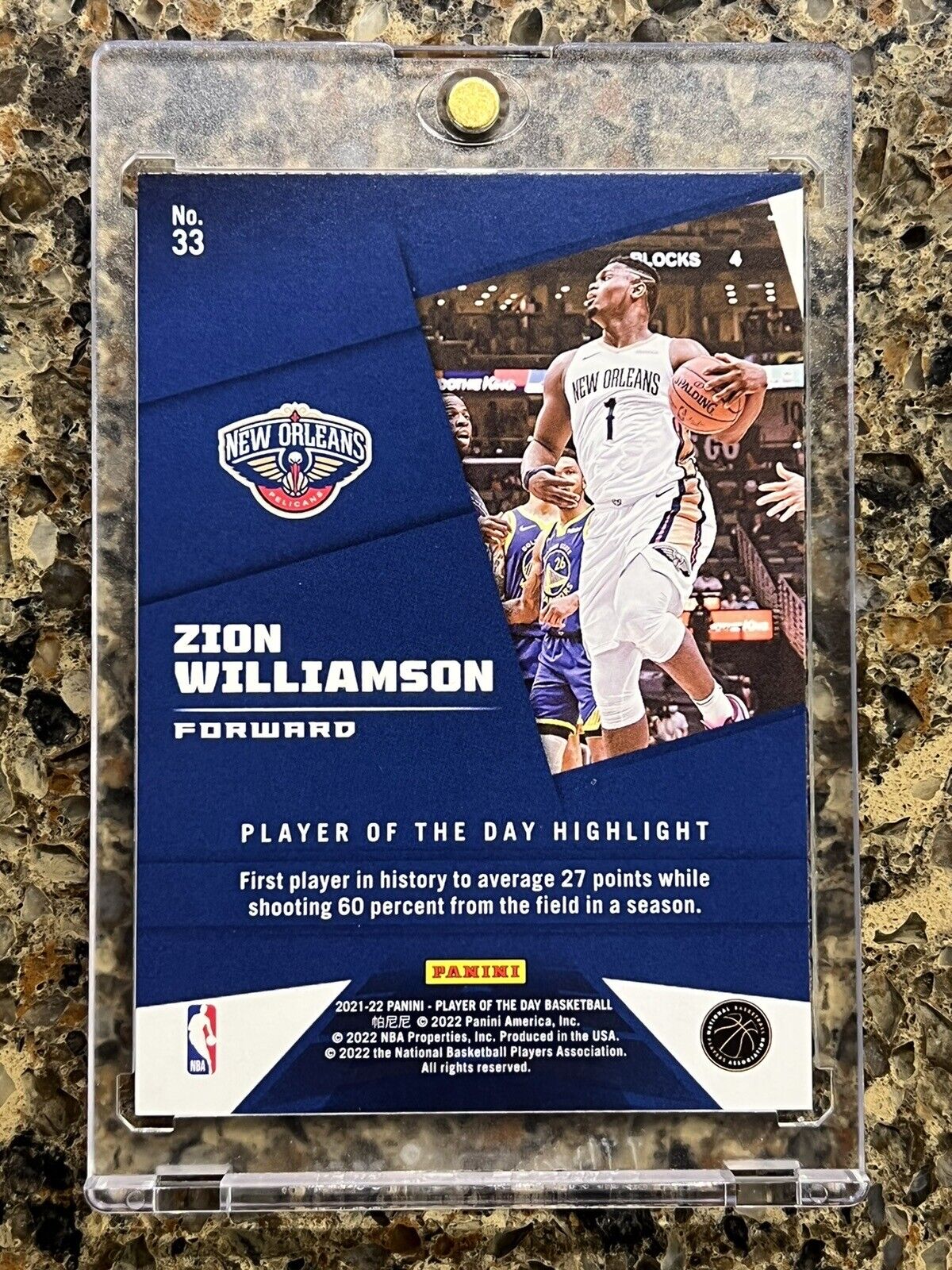 Zion Williamson 2021 Panini NBA Player of the Day KABOOM 97/99 SSP RARE GEM MINT