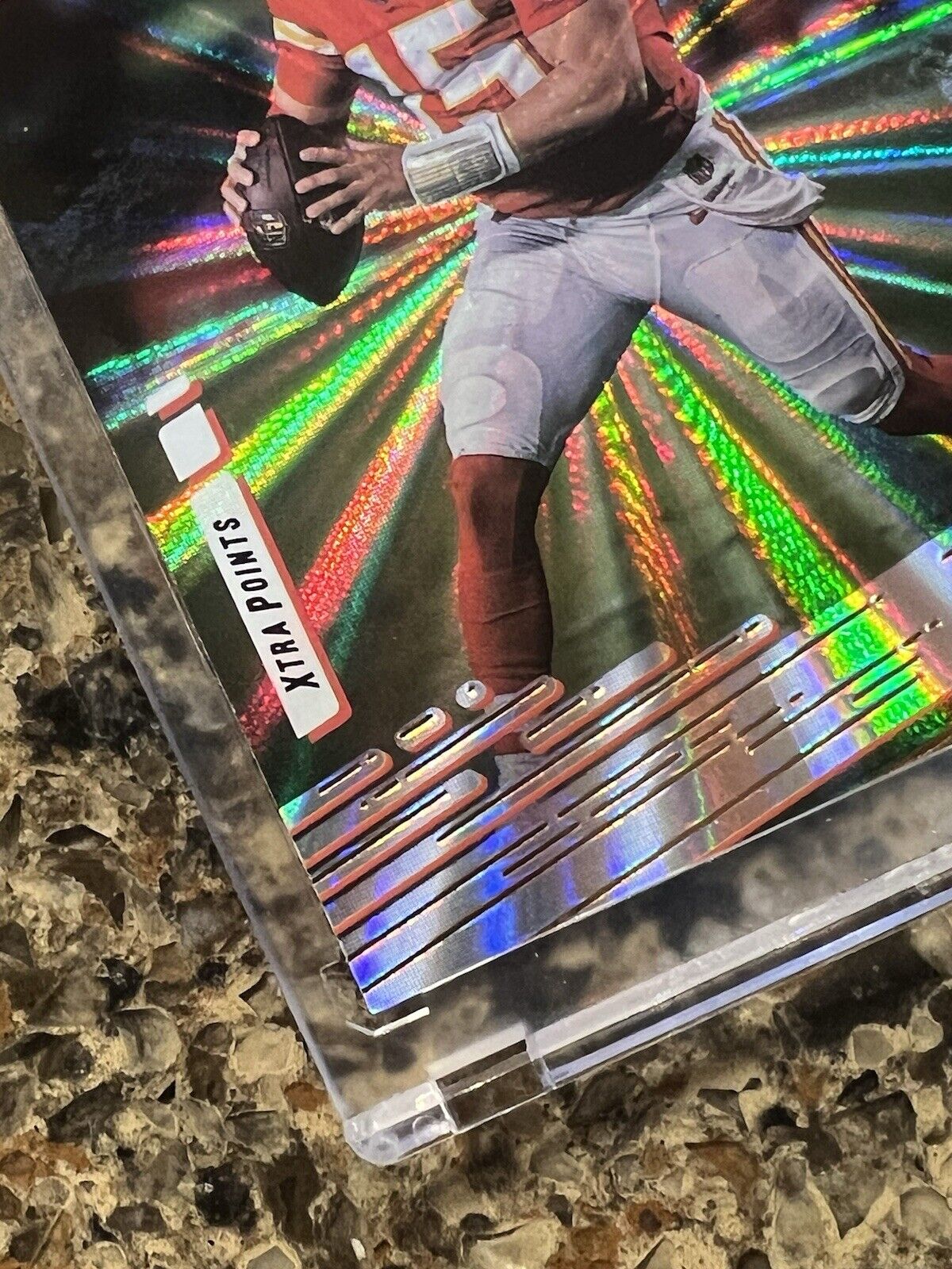 Patrick Mahomes II 2021 Panini Prestige SUNBURST Xtra Points Holo Refractor MVP