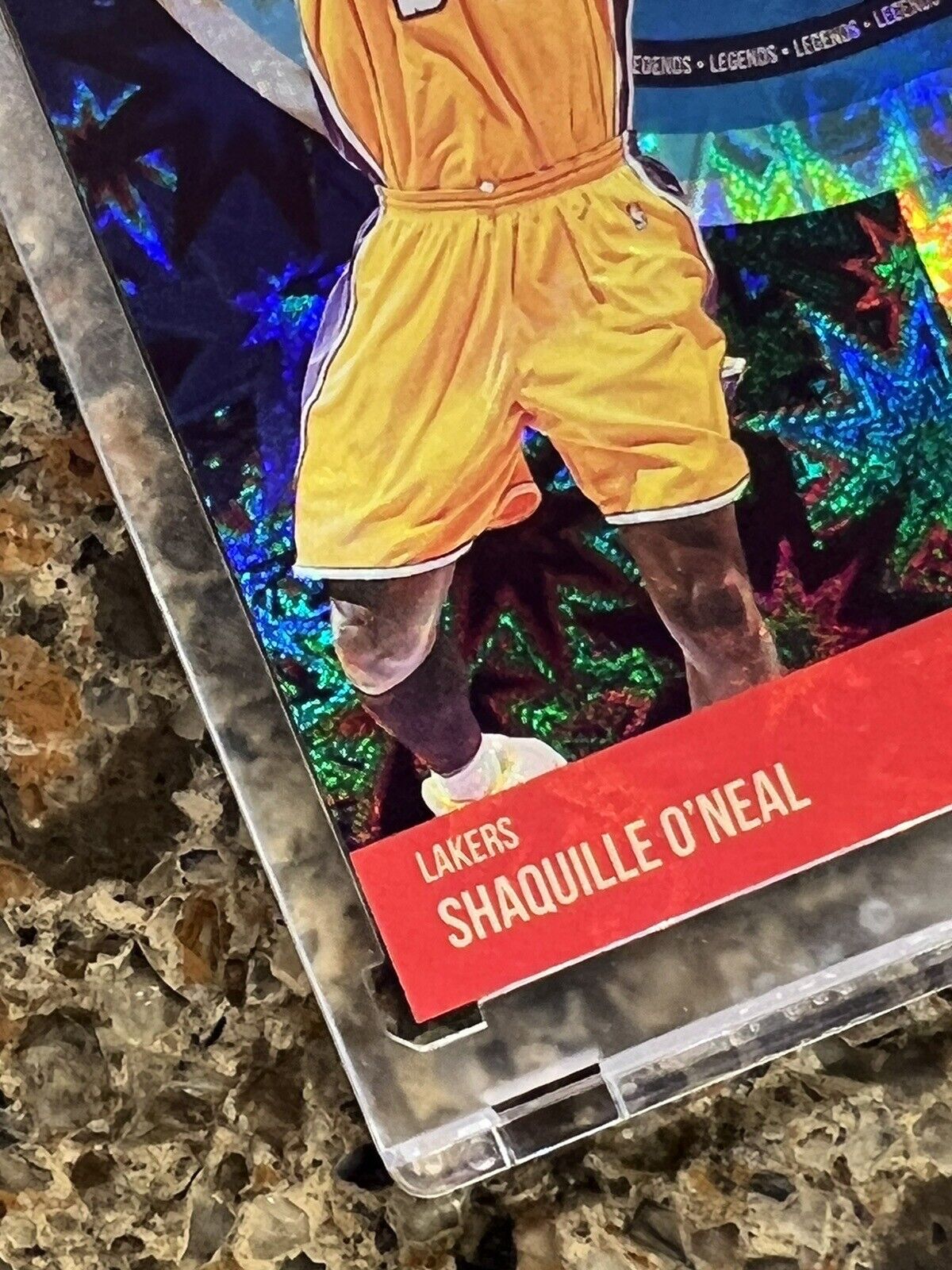 Shaquille O’Neal 2021 Panini The National Legends 26/50 KABOOM Explosion Gem SSP