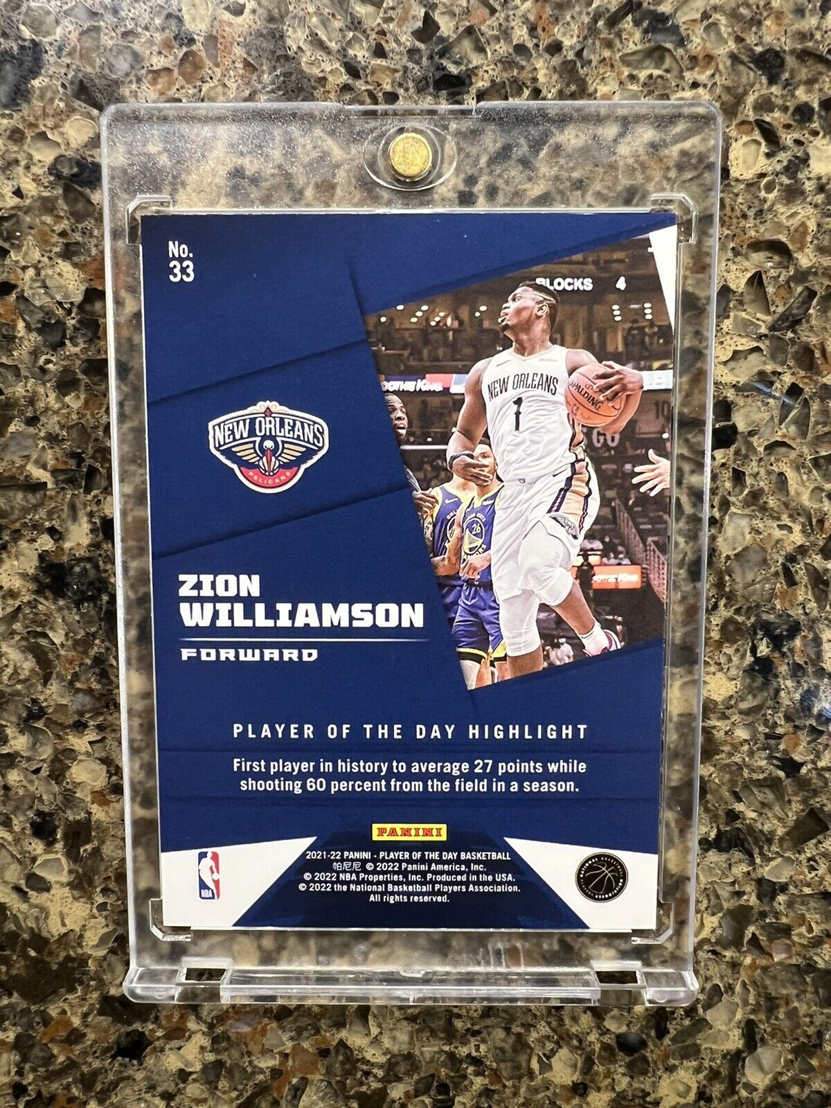 Zion Williamson 2021 Panini NBA Player of the Day KABOOM 71/99 Rare Mint SSP