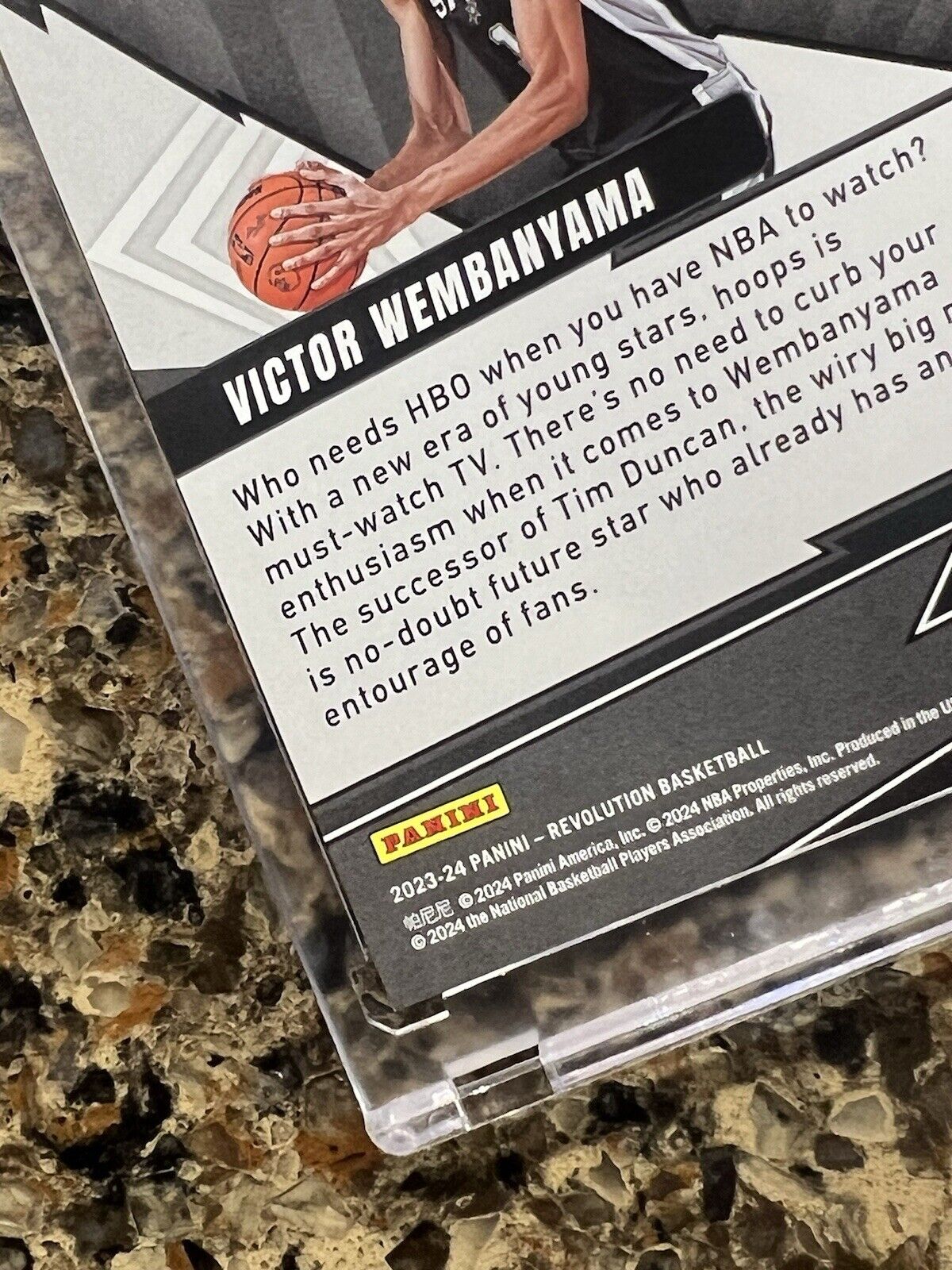 Victor Wembanyama RC 2023-24 Panini Revolution SHOCK WAVE Refractor Gem Mint RC