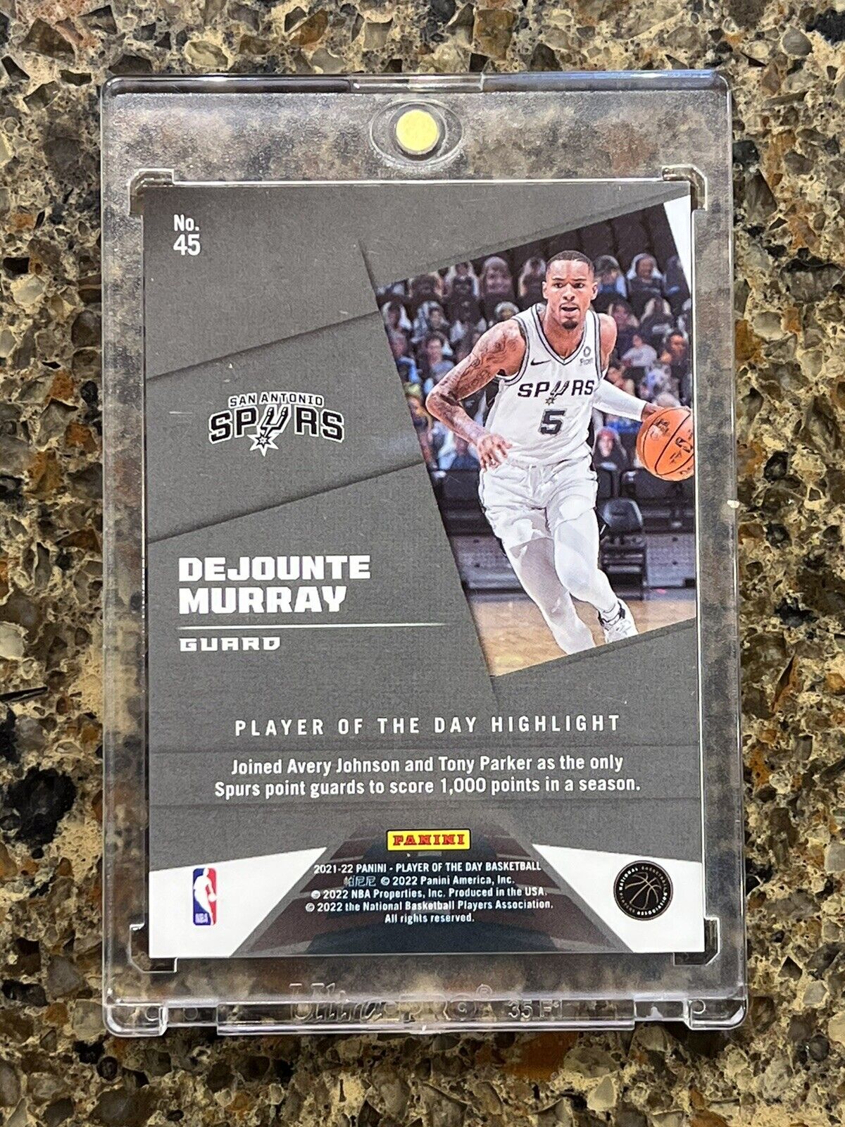 Dejounte Murray 2021 Panini NBA Player of the Day KABOOM 86/99 Rare Gem Mint SSP