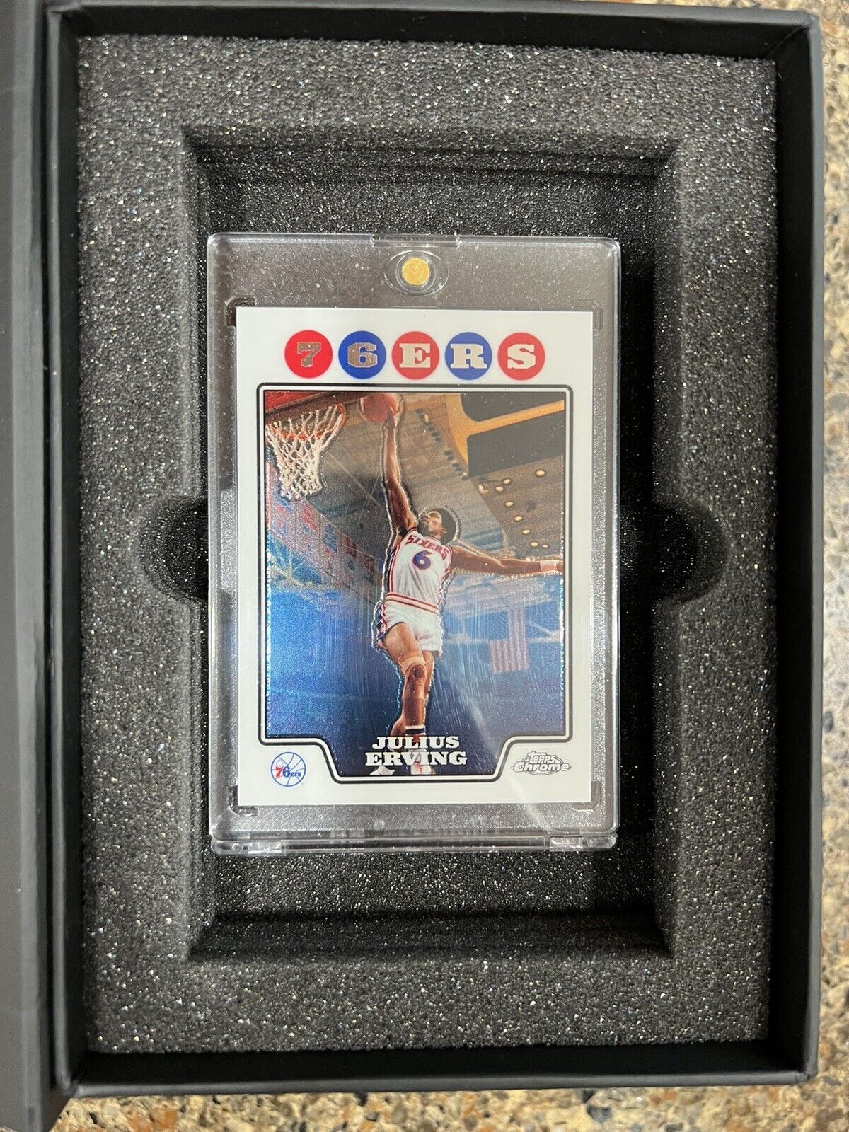 Framed Mint NBA Topps Chrome Kobe Jordan LeBron Bird Magic Duncan RC 1/1 Art