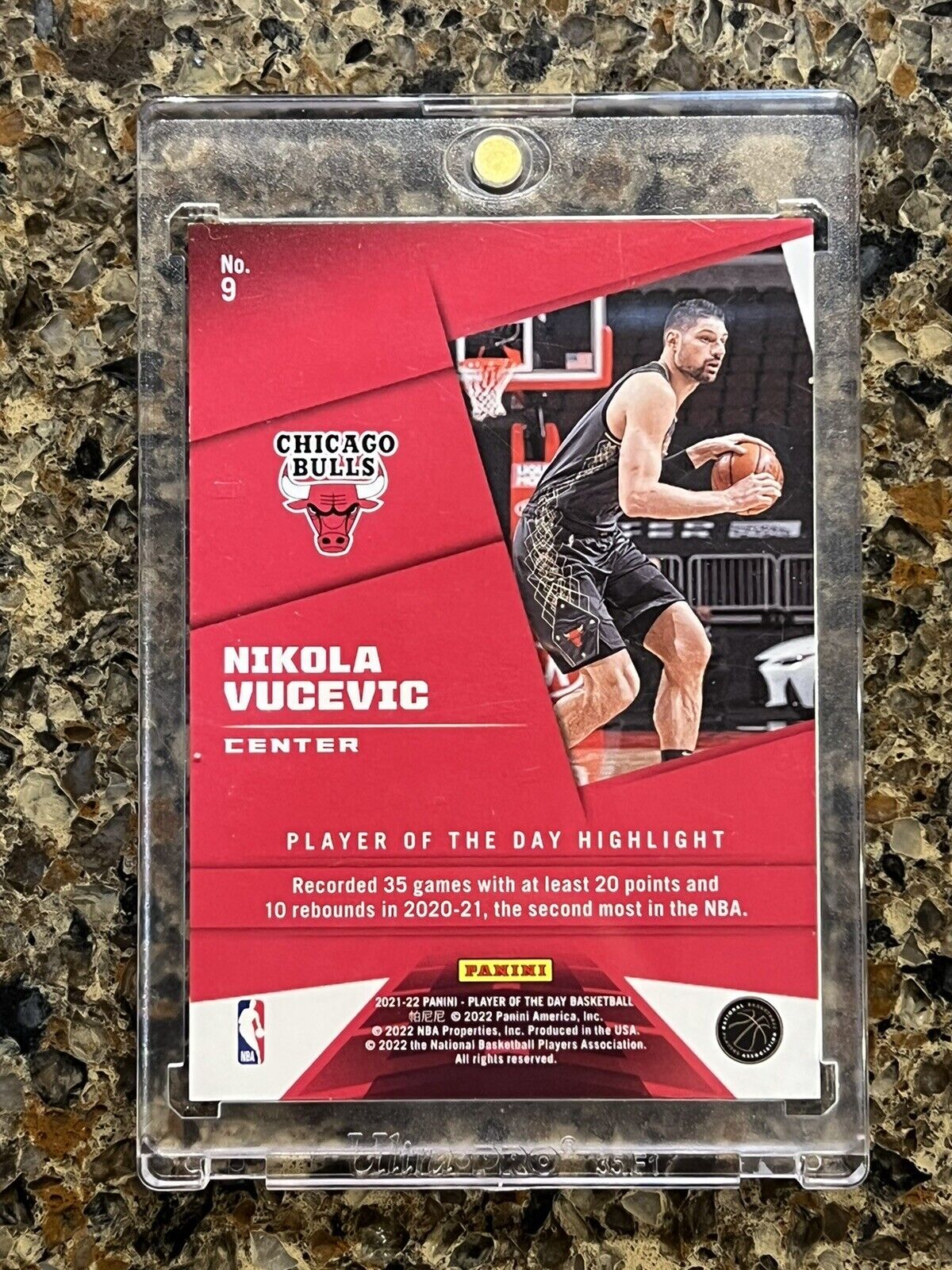 Nikola Vucevic 2021 Panini NBA Player Of The Day KABOOM 98/99 Rare Gem Mint SSP