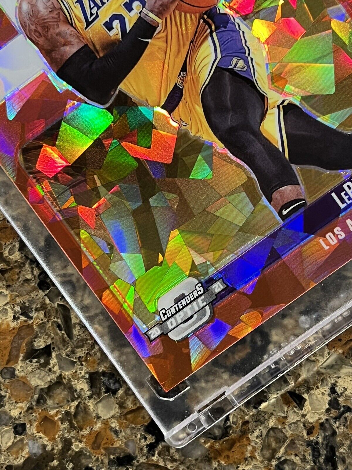 LeBron James 2020-21 Panini Optic Prizm Playing The Numbers 46 POINTS Gem Mint