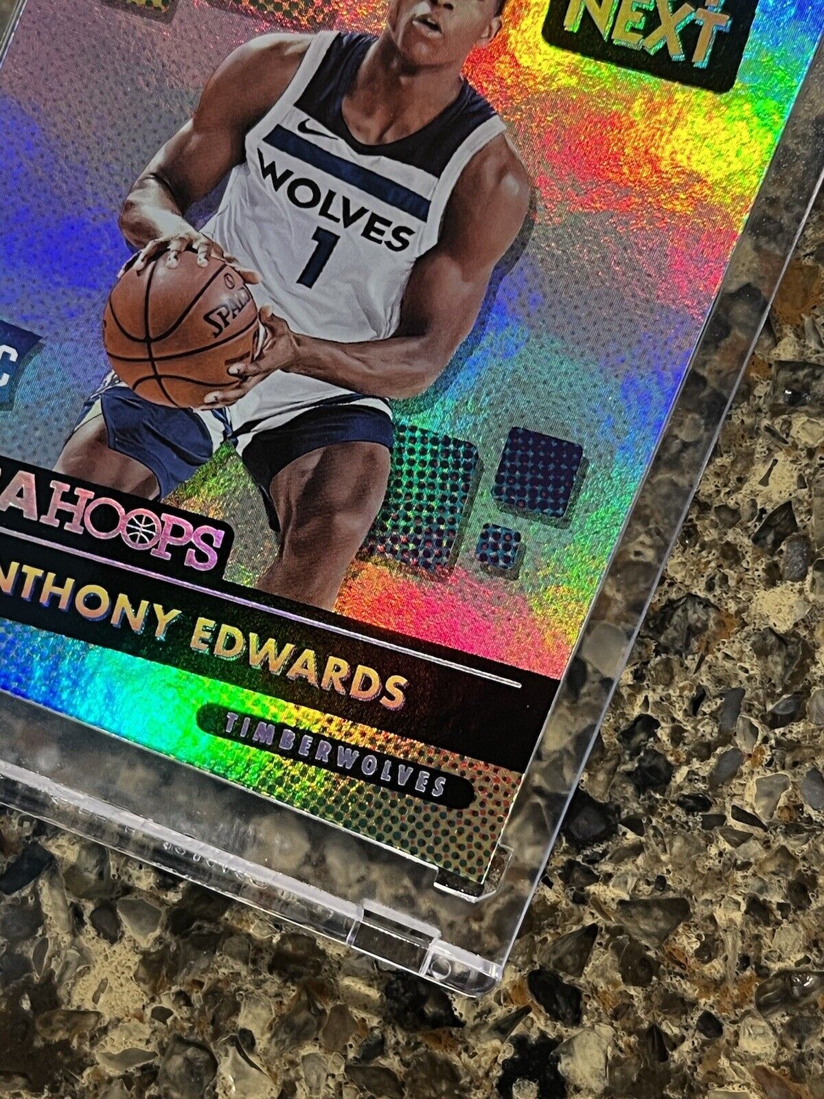 Anthony Edwards RC 2020-21 Panini NBA Hoops WE GOT NEXT Refractor Rare Gem Mint