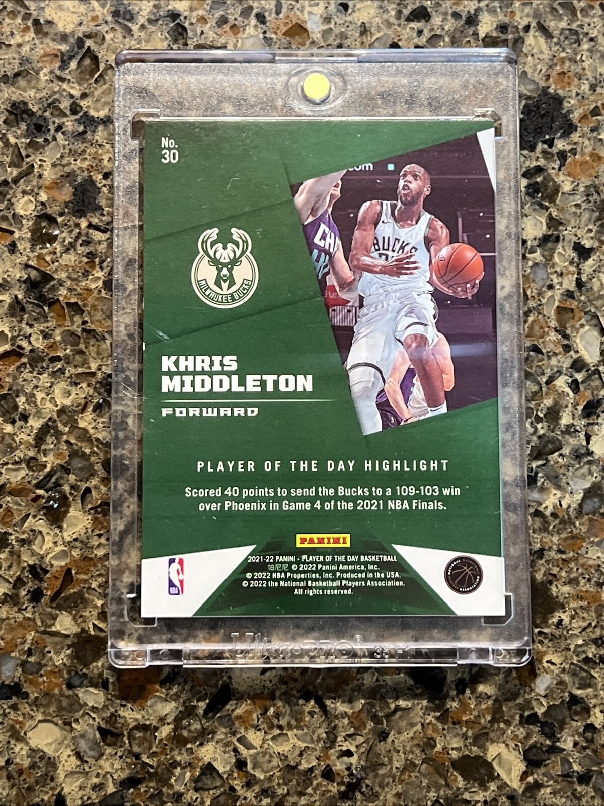 Khris Middleton 2021 Panini NBA Player Of The Day KABOOM 16/99 Rare Gem Mint SSP