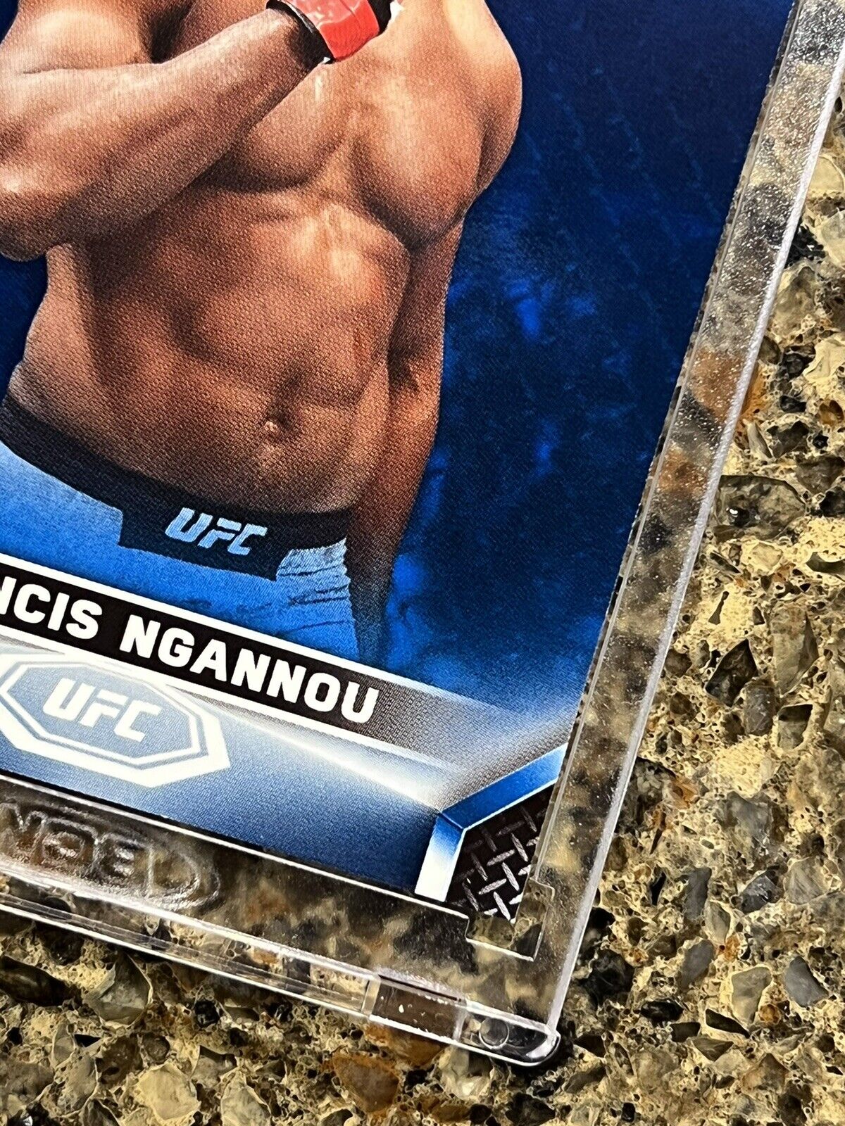 Francis Ngannou 2020 Topps UFC KNOCKOUT BLUE 64/75 SSP