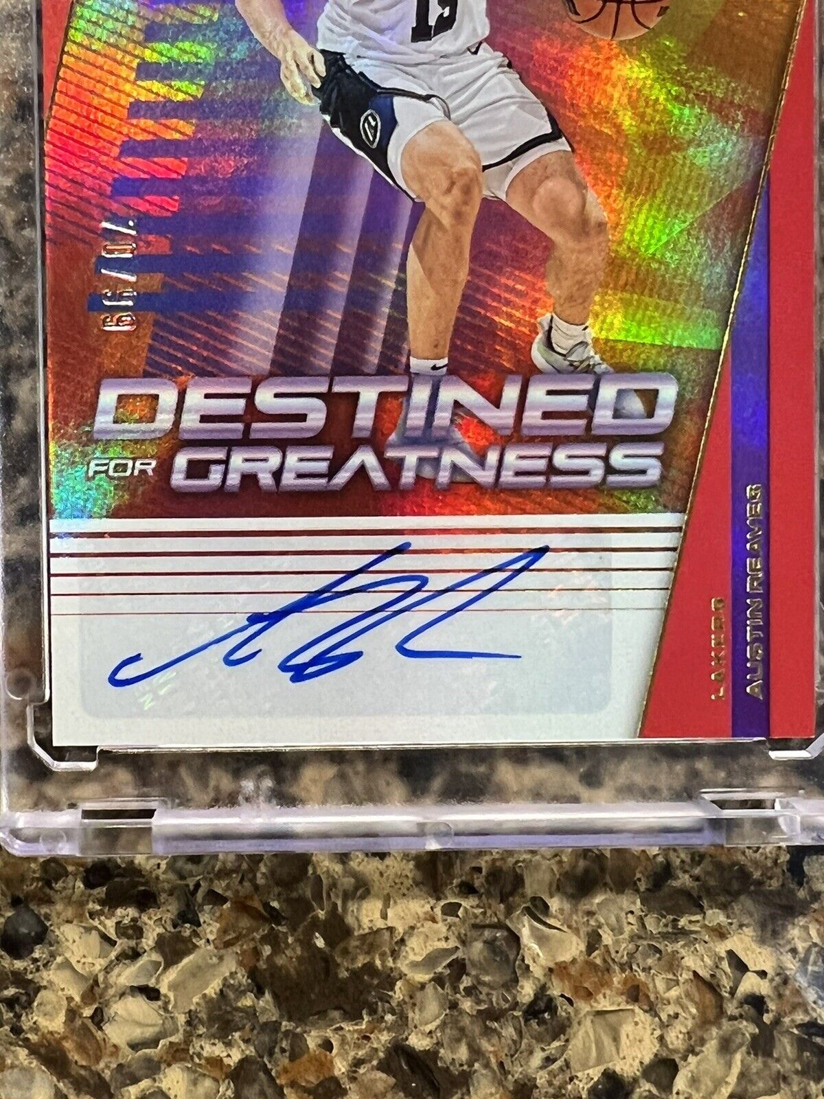 Austin Reaves 2022 Panini Recon DESTINED FOR GREATNESS SIGNATURES 70/99 AUTO SSP