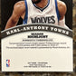 Karl-Anthony Towns 2017 Panini The National Black Prizm Laundry Tag ONE OF ONE!!