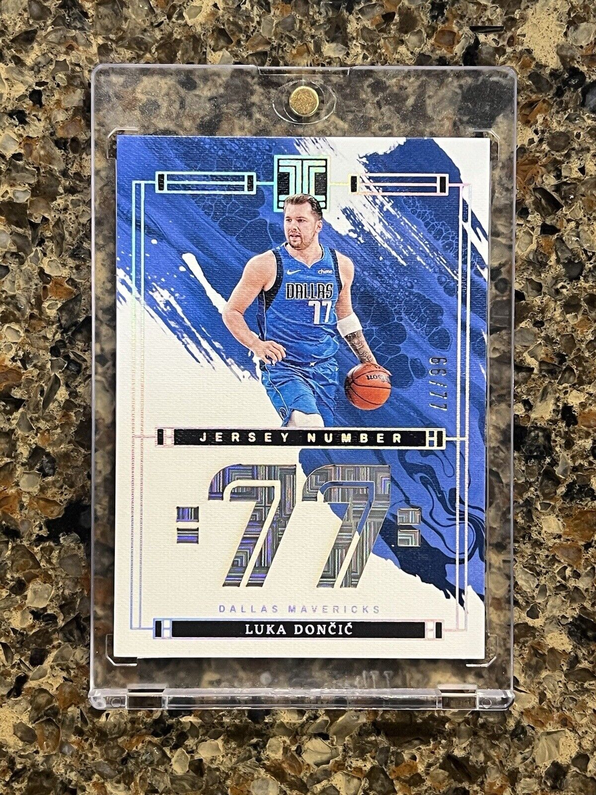 Luka Doncic 2023-24 Panini Impeccable Jersey Number #66/77 Dallas Mavericks RARE