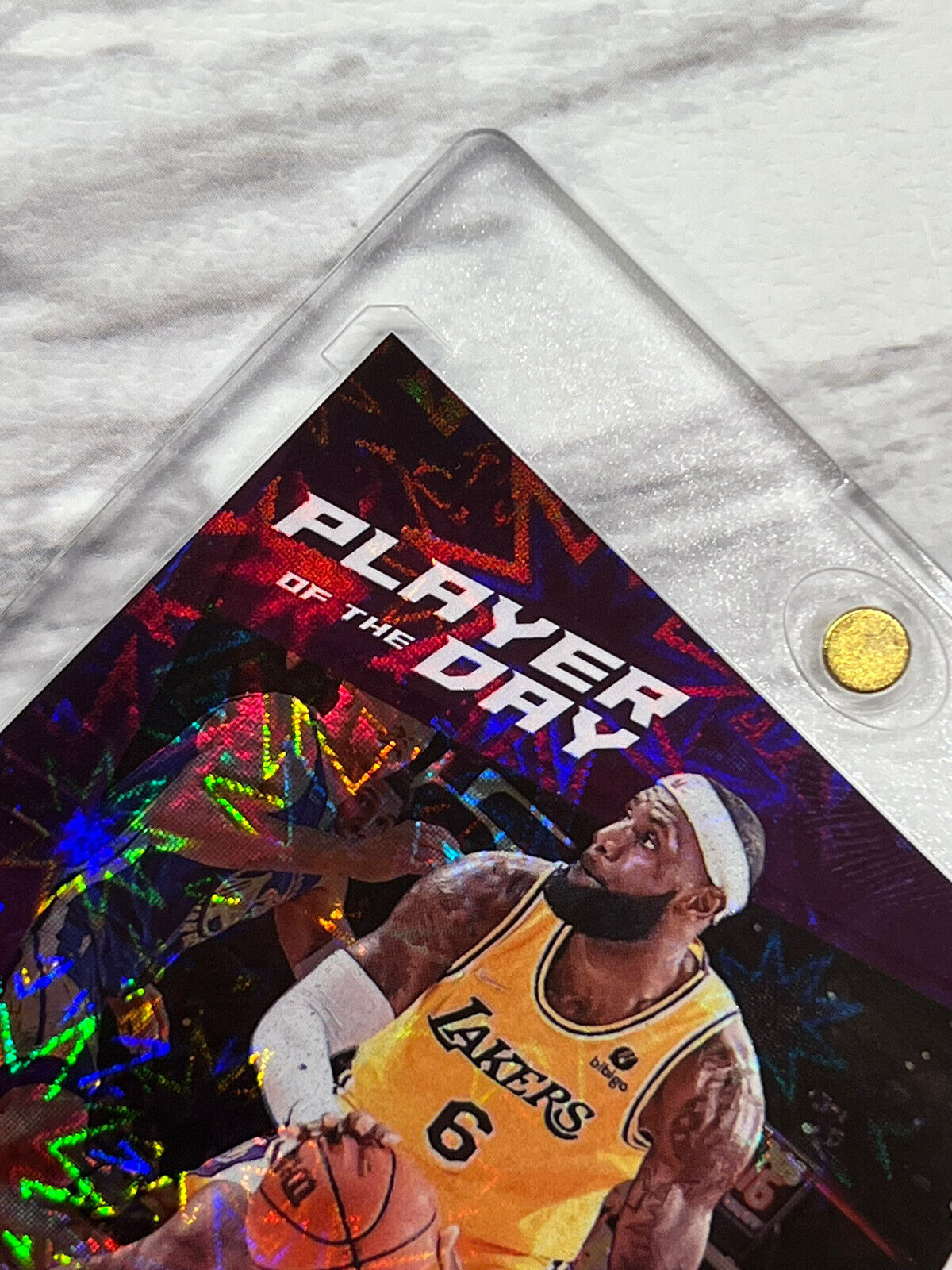 LeBron James 2021 Panini Player of the Day KABOOM #27/99 Super Rare Lakers SSP