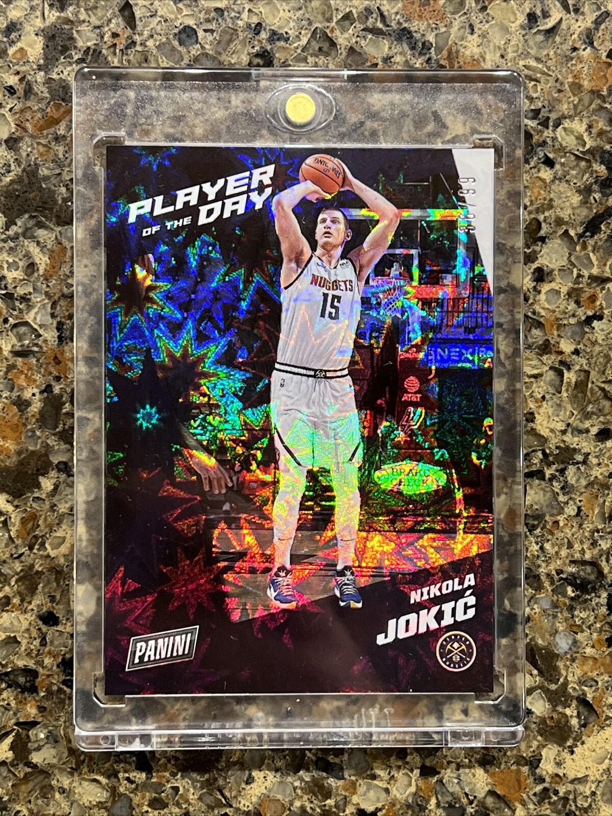 Nikola Jokic 2021-22 Panini Player of the Day KABOOM #36/99 Super Rare SSP