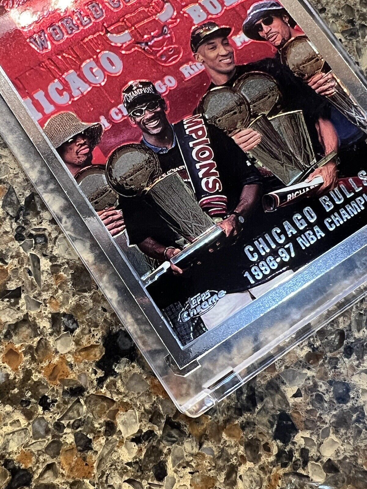 Michael Jordan 1997-98 Topps Chrome Chicago Bulls NBA Champions Rare Gem Mint SP