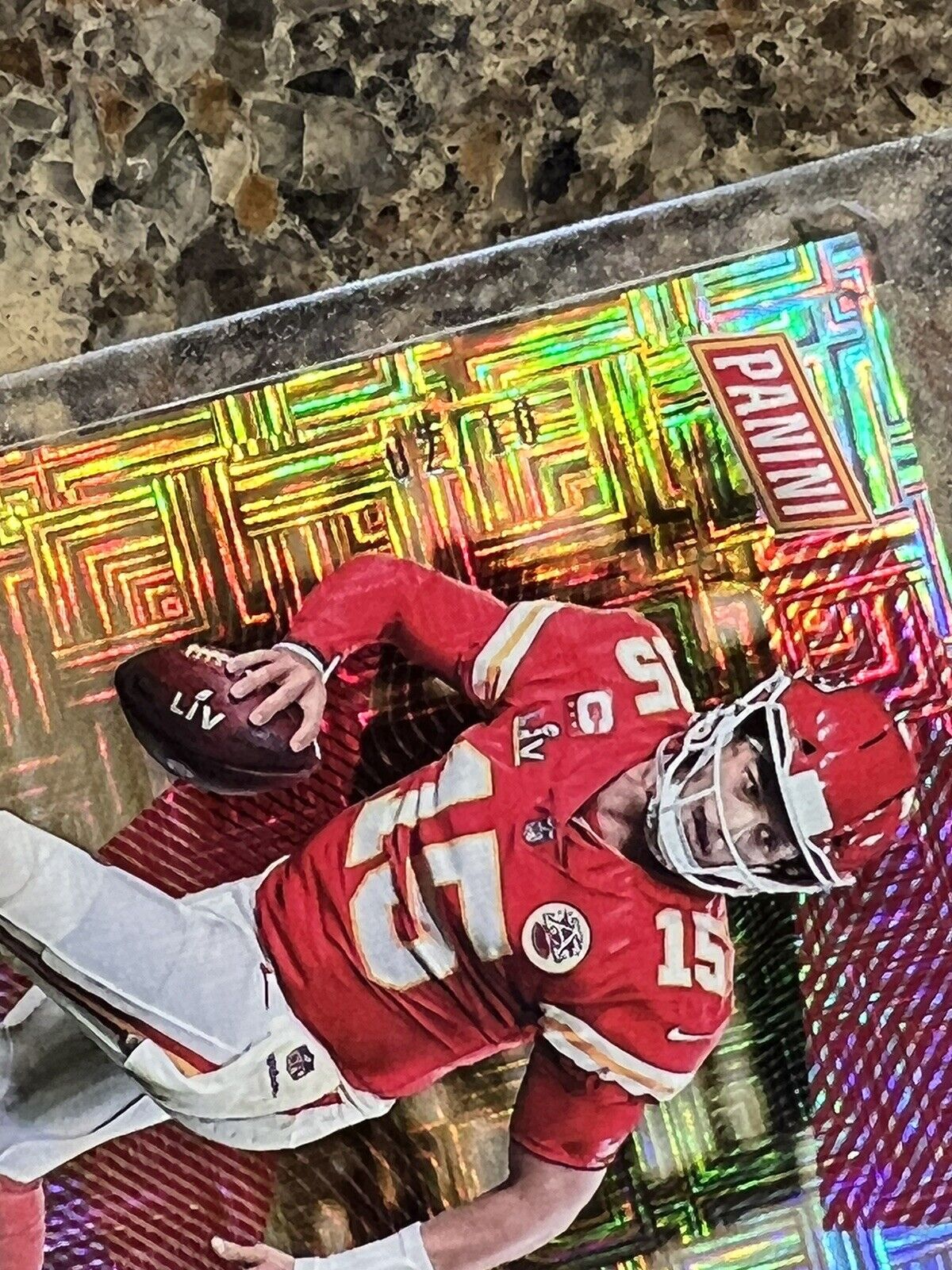 PATRICK MAHOMES 2021 PANINI THE NATIONAL ESCHER SQUARES #02/10 SSP SUPER RARE