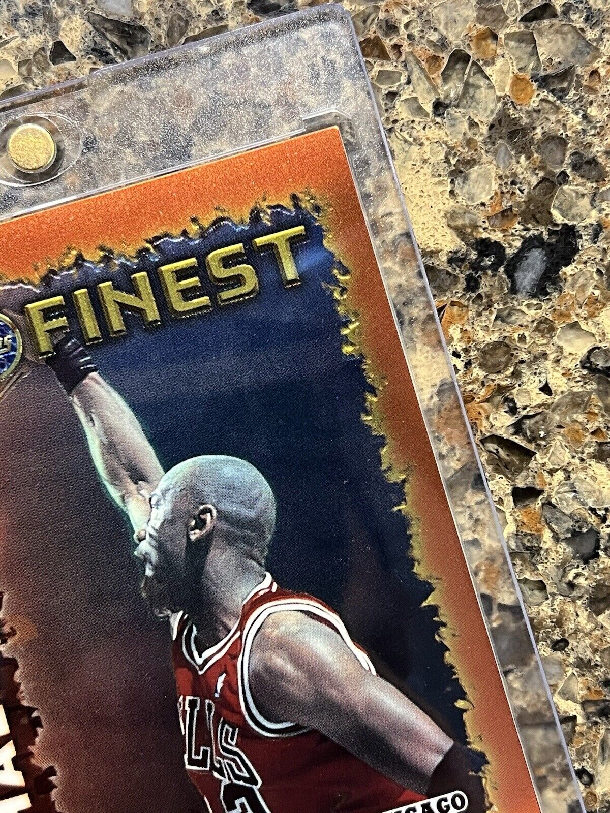 1995-96 Topps Finest Michael Jordan Hot Stuff # HS1 SUPER RARE Chicago Bulls HOF