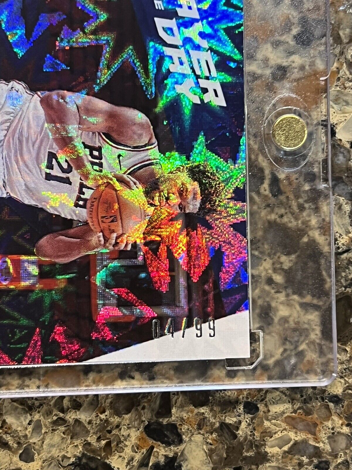 Joel Embiid 2021 Panini NBA Player of the Day KABOOM 04/99 MVP Rare Gem Mint SSP