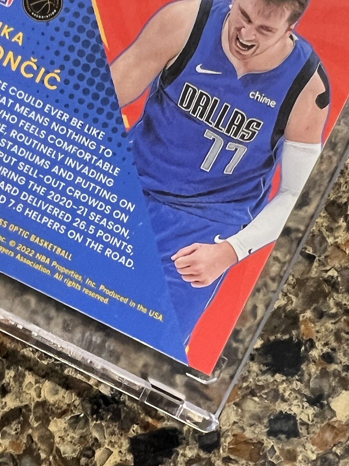 Luka Doncic 2021-22 Panini Donruss Optic MY HOUSE Prizm Holo Refractor Gem Mint