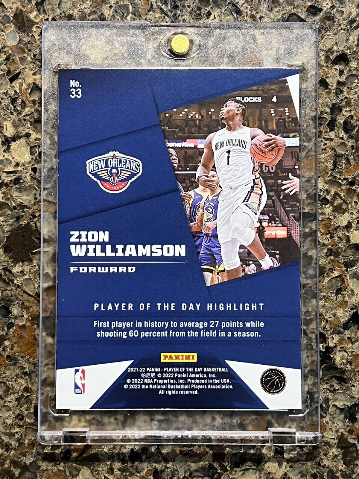 Zion Williamson 2021 Panini NBA Player of the Day KABOOM 36/99 Rare Gem Mint SSP