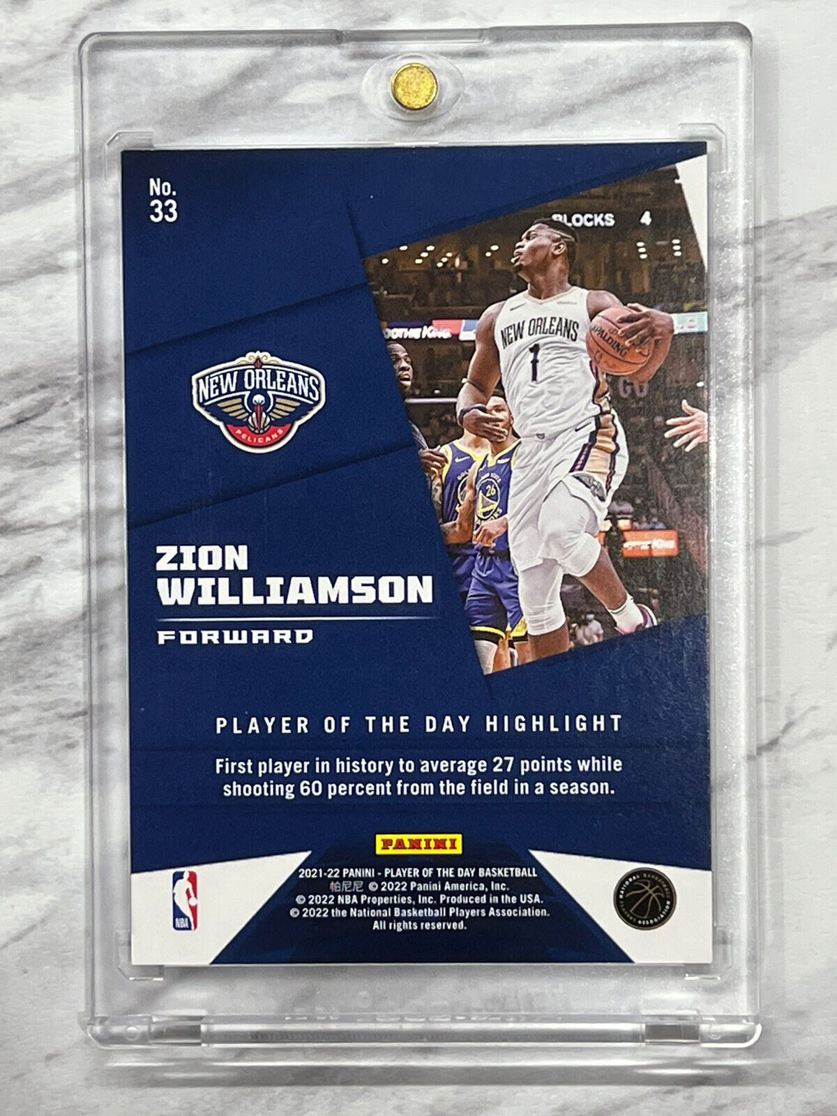 Zion Williamson 2021 Panini NBA Player of the Day Kaboom 31/99 Rare Mint Gem SSP