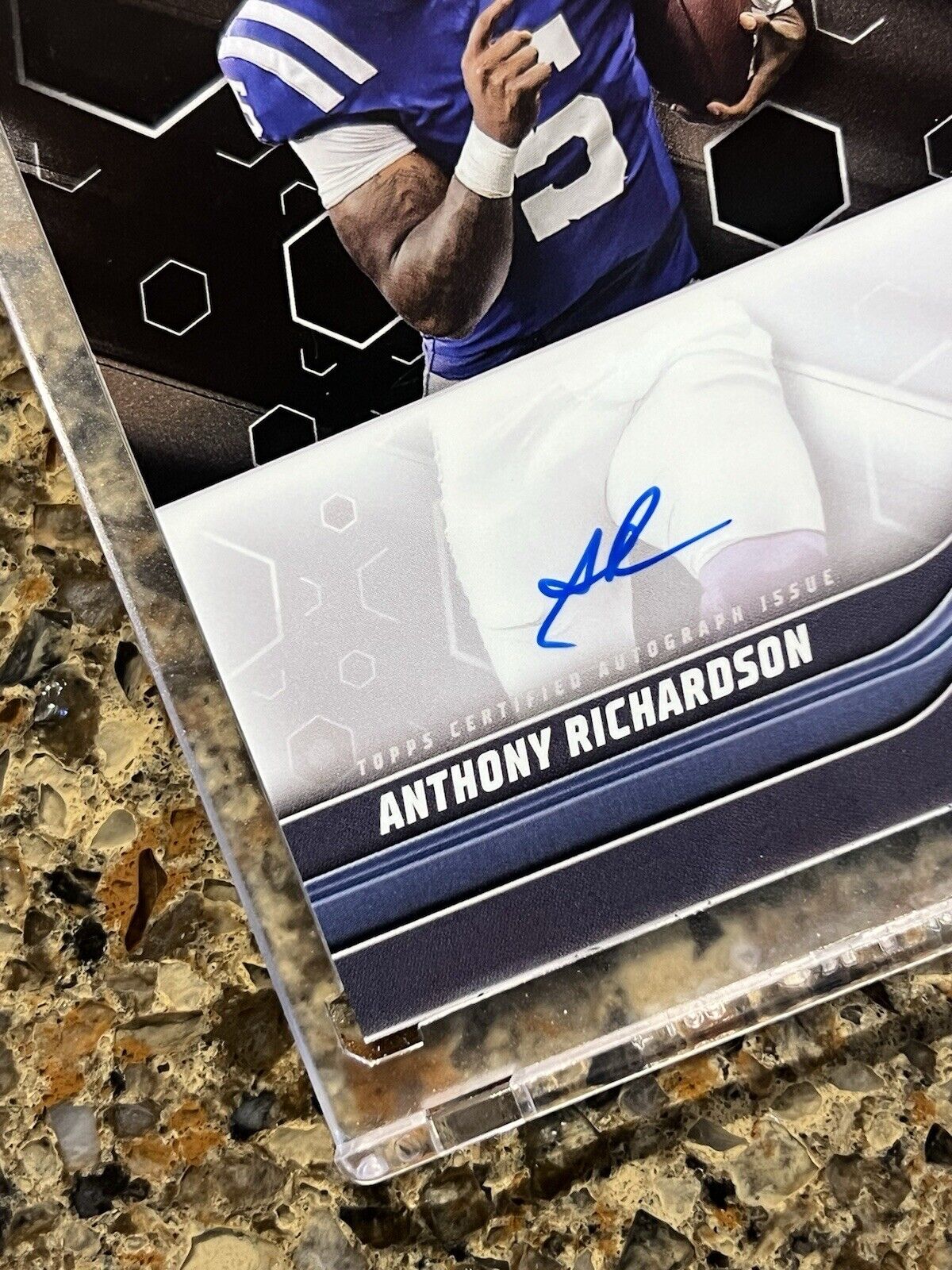 Anthony Richardson RC 2023-24 Topps Chrome Black Autograph ON CARD ROOKIE AUTO!!