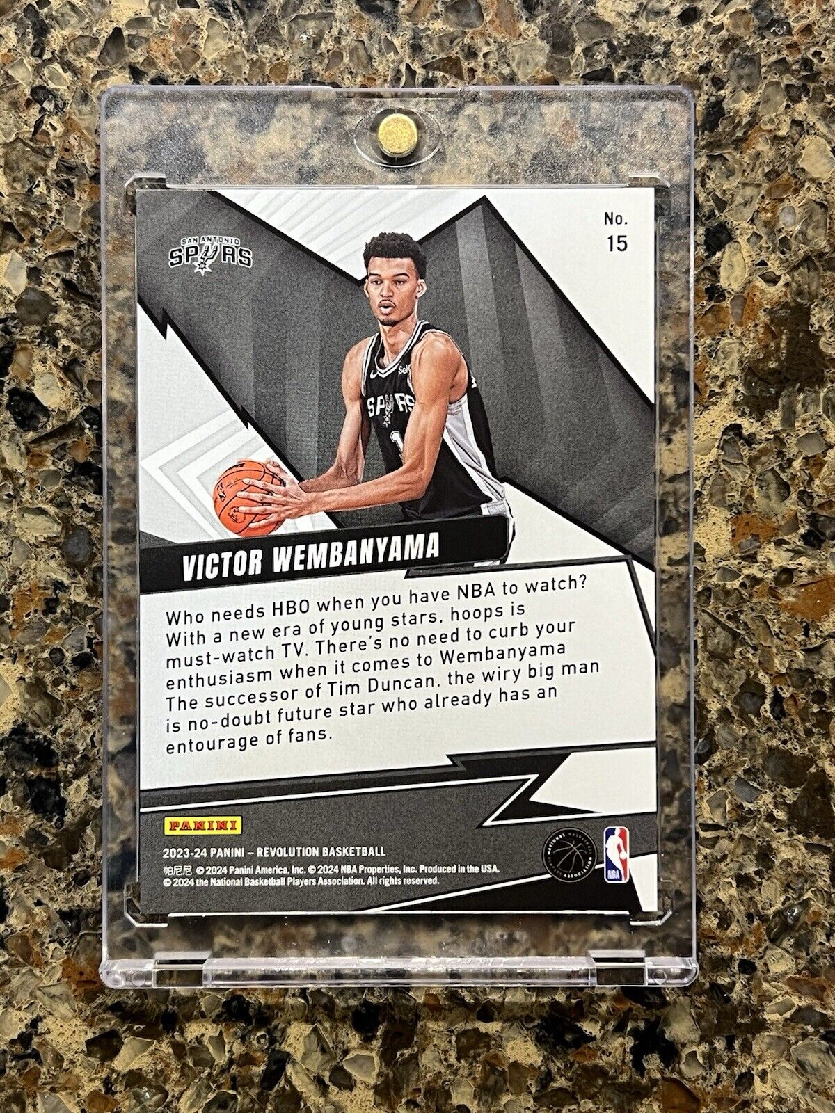 Victor Wembanyama RC 2023-24 Panini Revolution SHOCK WAVE Refractor Gem Mint RC