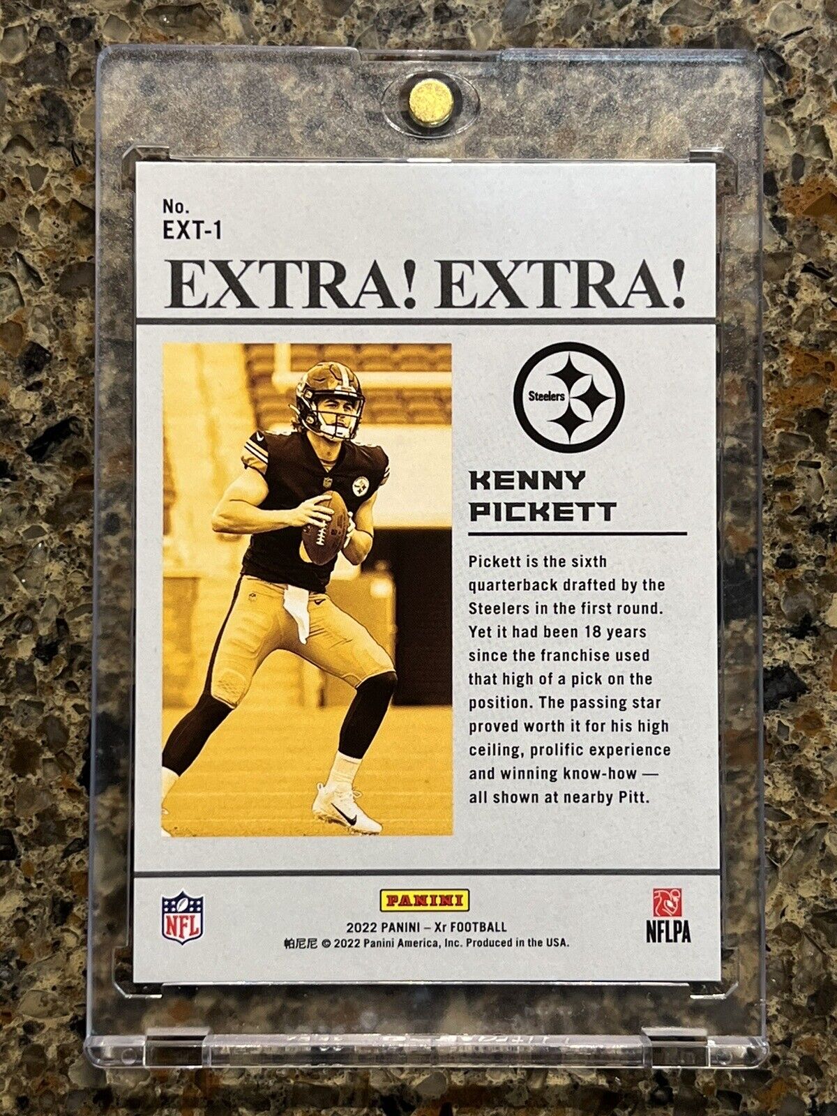 Kenny Pickett RC 2022 Panini Xr Football EXTRA! Refractor 52/99 Gem Mint Rookie