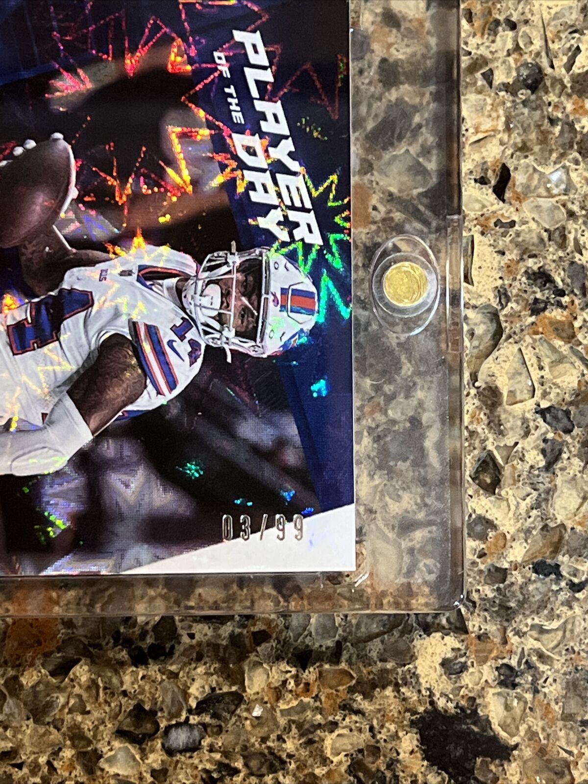 Stefon Diggs 2021 Panini NFL Player Of The Day KABOOM 03/99 SSP Rare Gem Mint