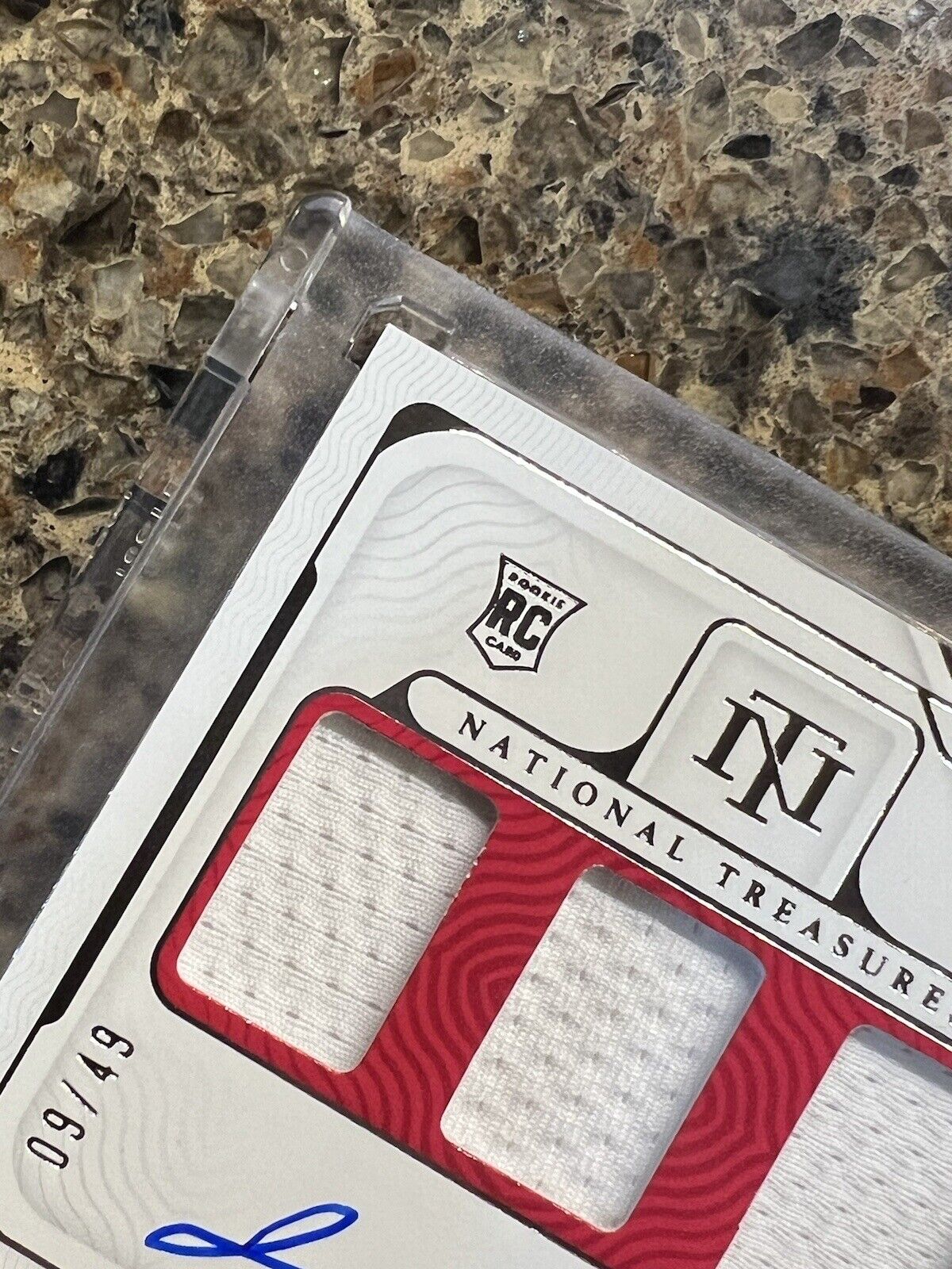 Jalen Green RC 2021 Panini National Treasures Rookie Tri-Patch Autograph /49 RPA