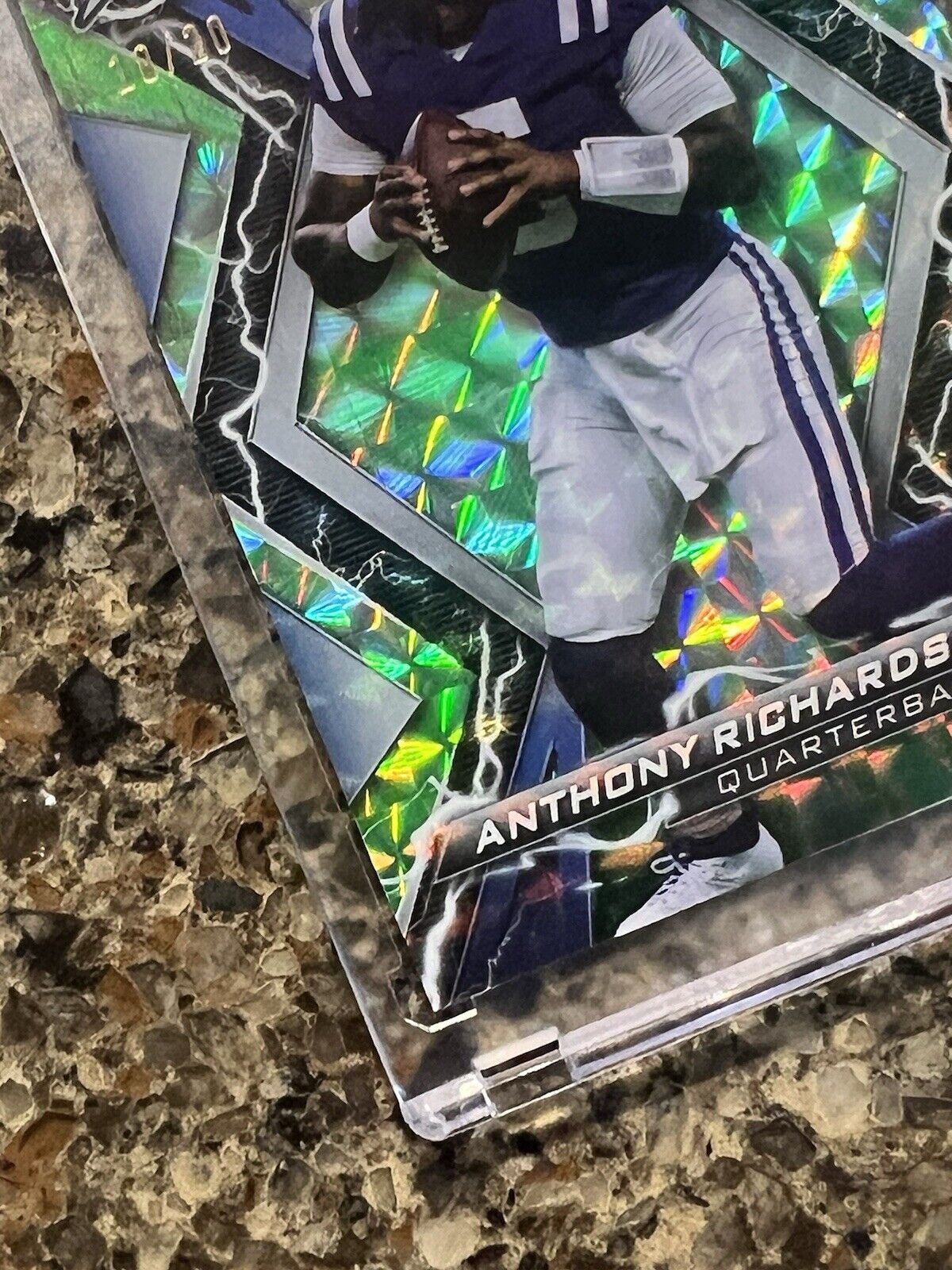 Anthony Richardson 2023 Topps Composite Resurgence Lime Green Refractor 18/20 RC