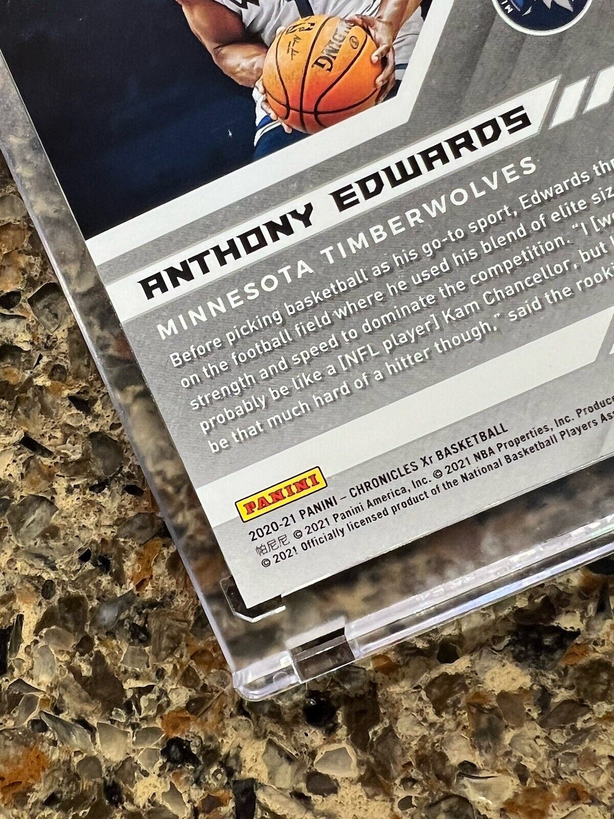 Anthony Edwards RC 2020-21 Panini Chronicles Xr Refractor Holo Gem Mint ROOKIE