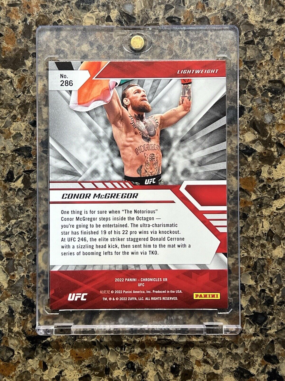 Conor McGregor - 2022 Panini Chronicles XR UFC Holofoil - HOF