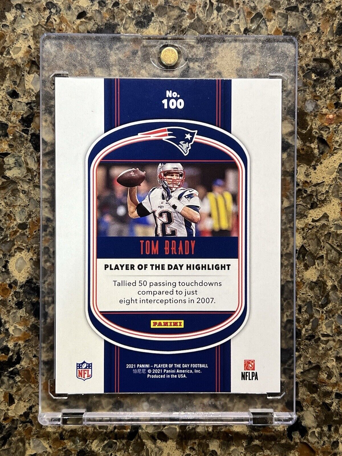 Tom Brady 2021 Panini Player of the Day Football KABOOM #05/99 SSP Patriots HOF