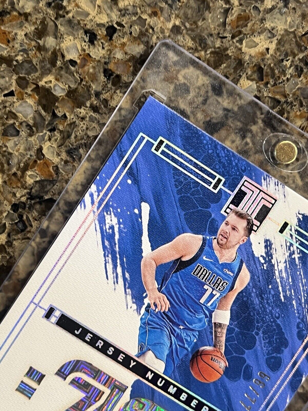 Luka Doncic 2023-24 Panini Impeccable Jersey Number #66/77 Dallas Mavericks RARE