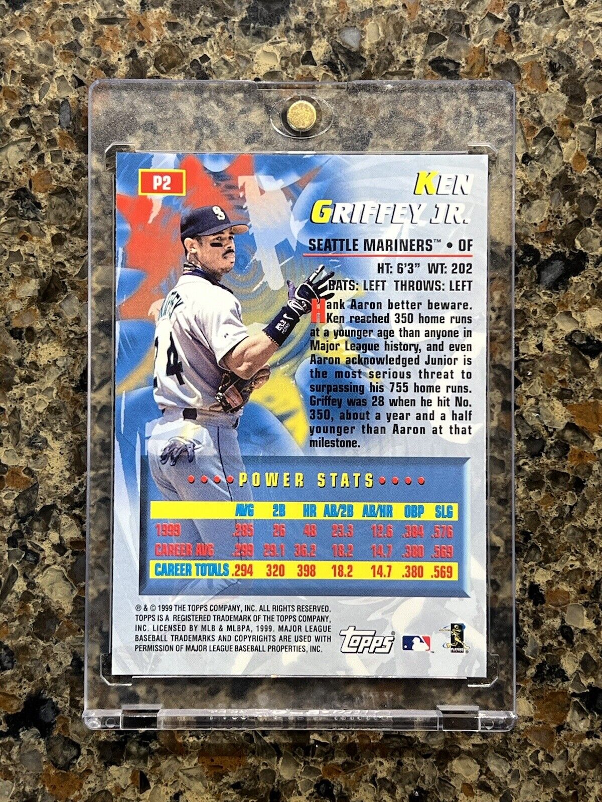 Ken Griffey Jr. 1999 Topps Power Players Holofoil Seattle Mariners HOF