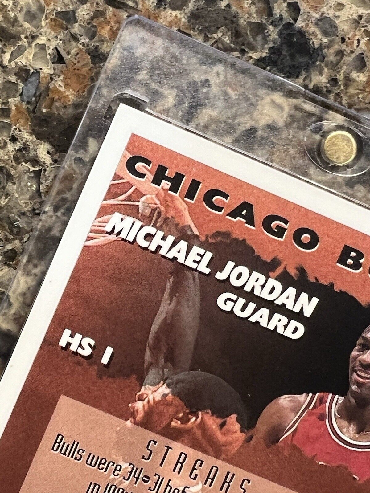 1995-96 Topps Finest Michael Jordan Hot Stuff # HS1 SUPER RARE Chicago Bulls HOF