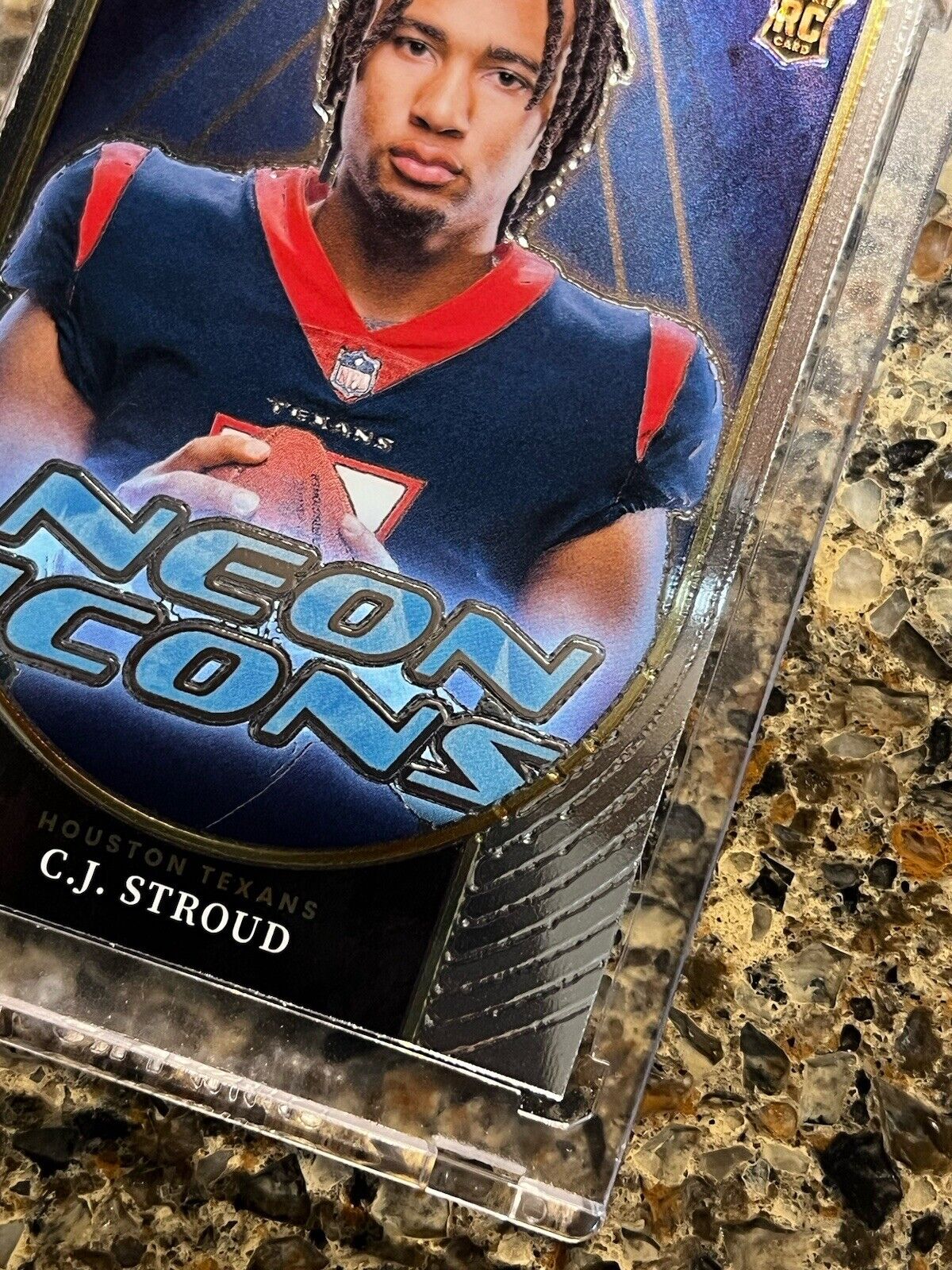 C.J. Stroud RC 2023 Panini Select Football NEON ICONS #NI-CST Insert Rookie Card