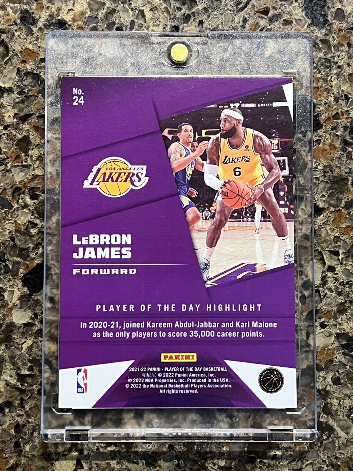 LeBron James 2021 Panini Player of the Day KABOOM #20/99 Lakers Super Rare SSP