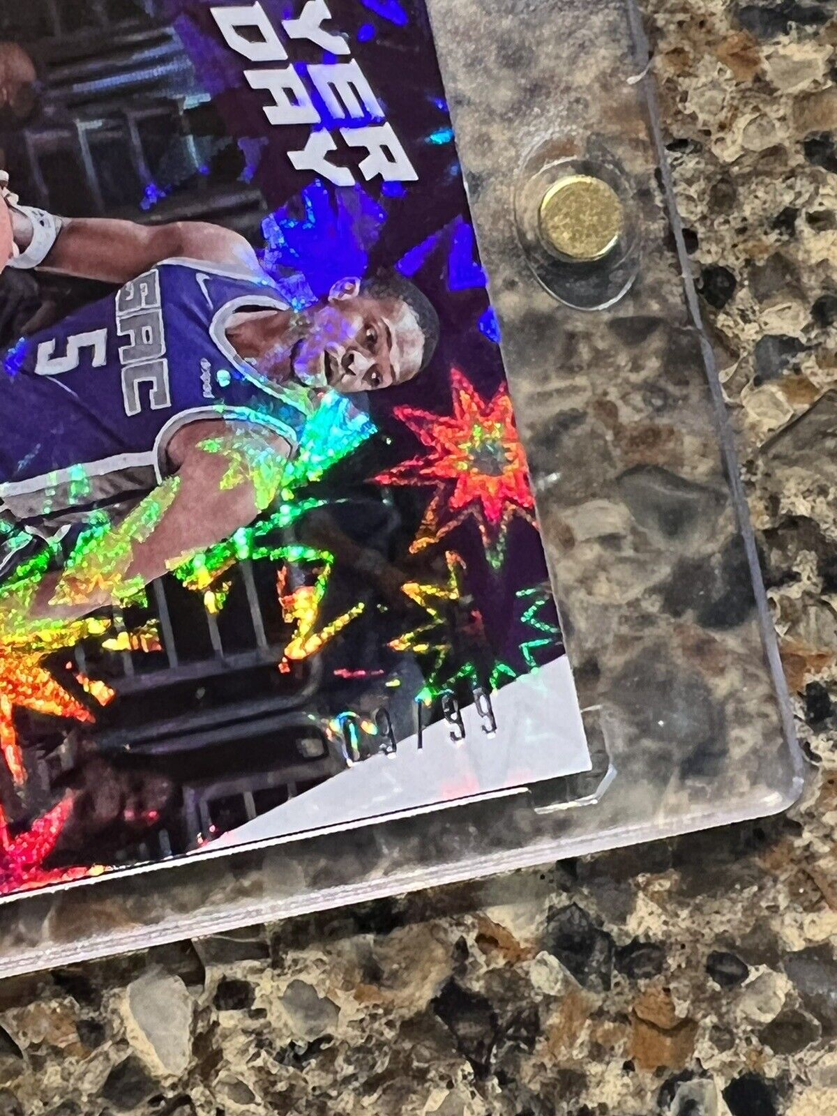 De’Aaron Fox 2021 Panini NBA Player of The Day KABOOM 09/99 Rare Gem Mint SSP