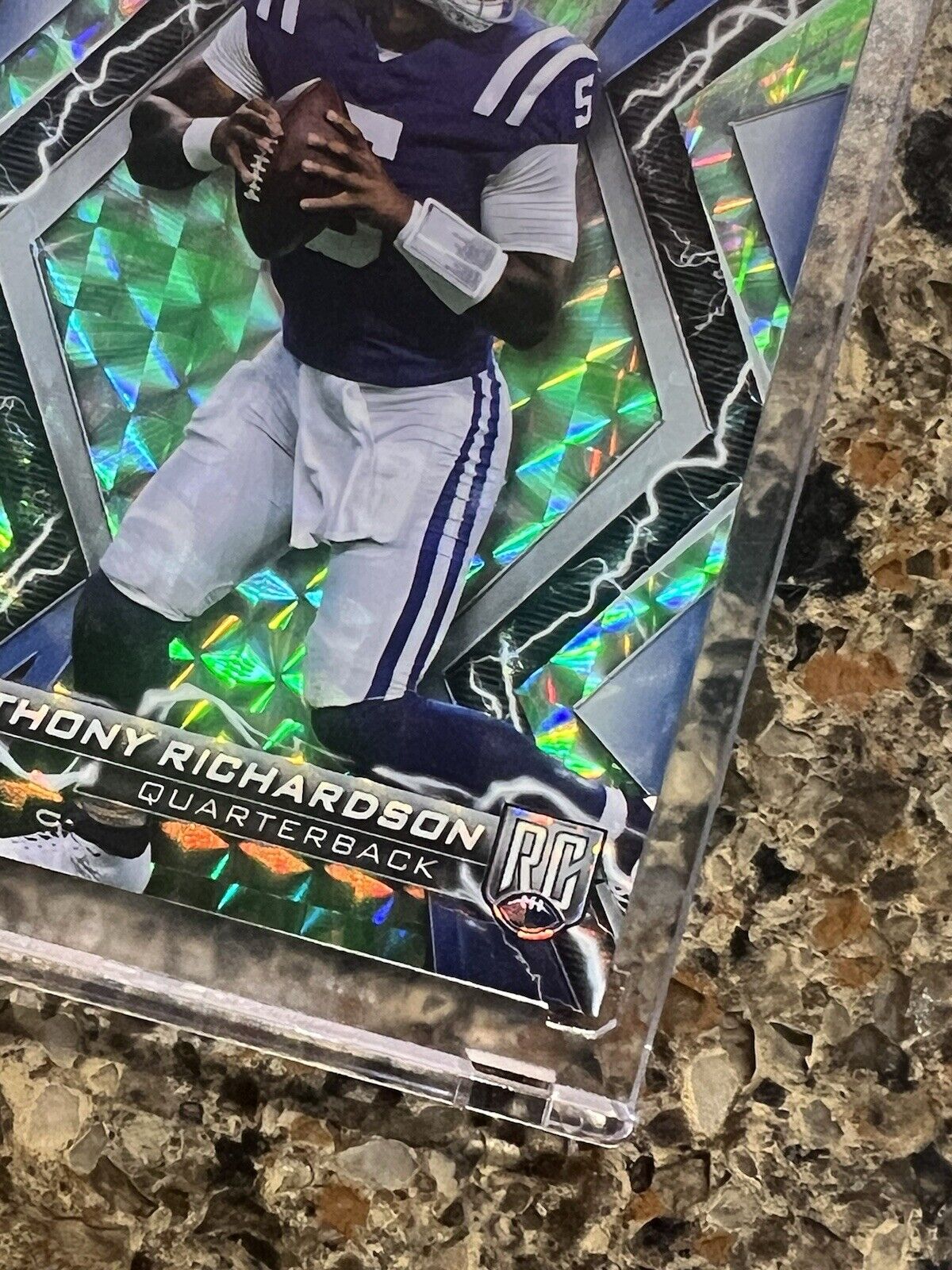 Anthony Richardson 2023 Topps Composite Resurgence Lime Green Refractor 18/20 RC