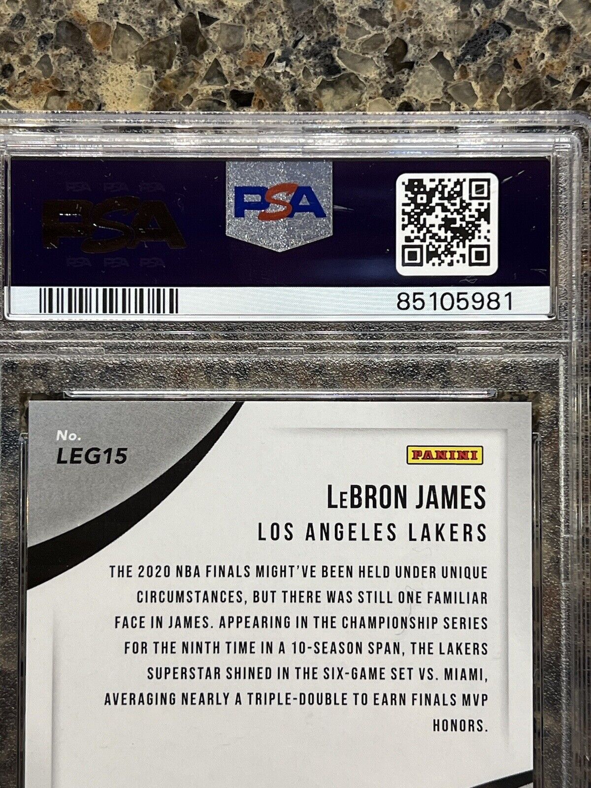 LeBron James 2021 Panini The National LEGENDS DISKETTES 22/25 SP Gem Mint PSA 10