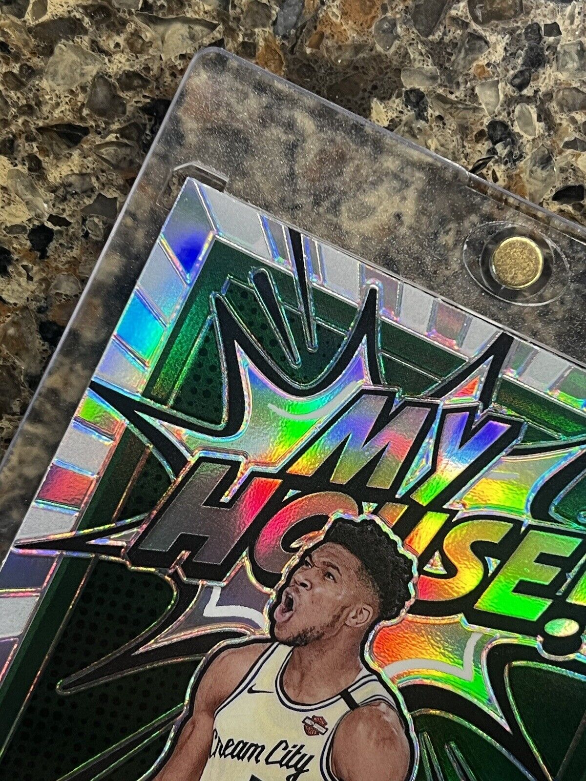 Giannis Antetokounmpo 2020-21 Panini Donruss Optic MY HOUSE! Holo Prizm Gem Mint