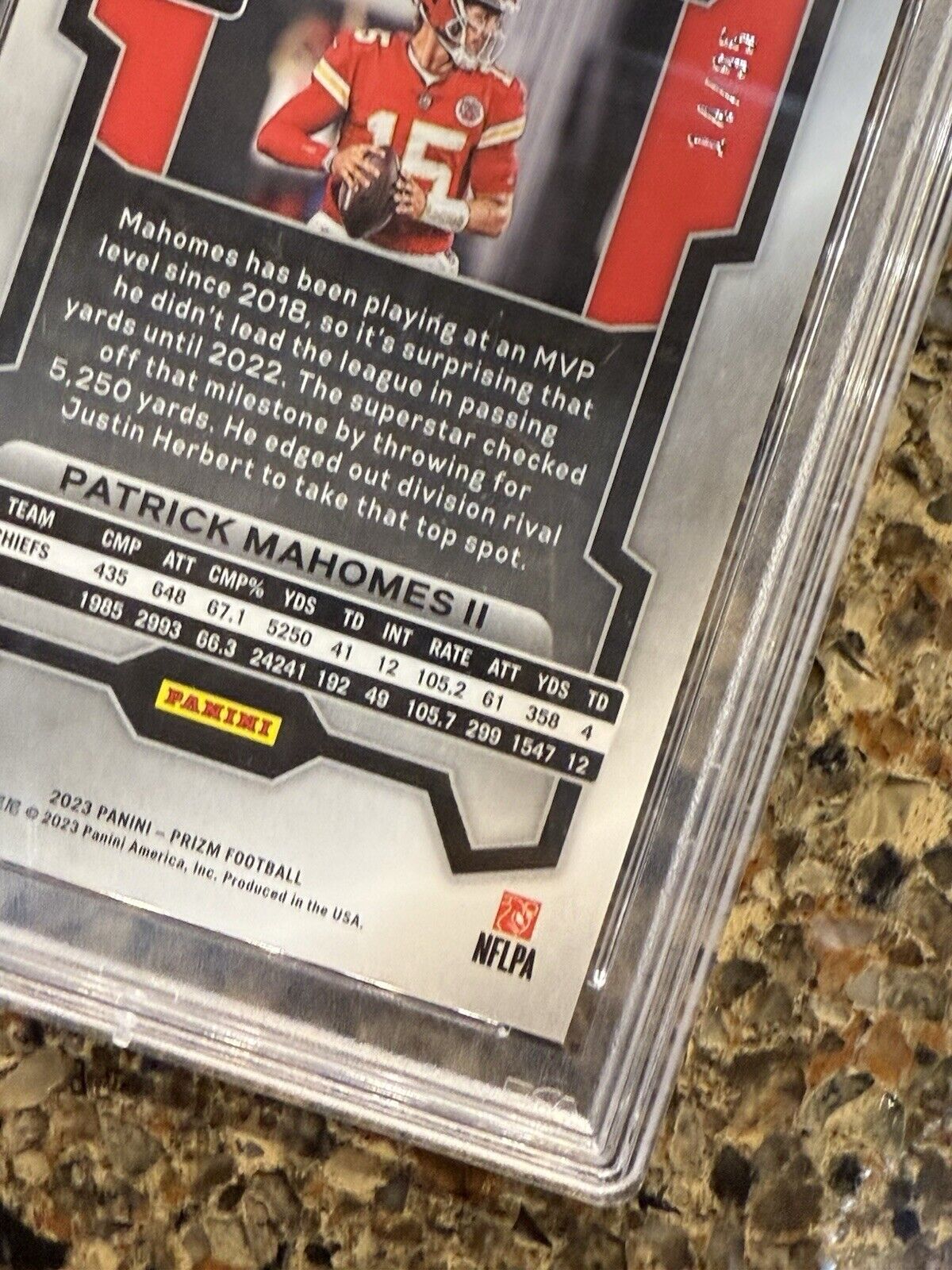 2023 Panini Prizm Patrick Mahomes II No Huddle Blue Disco #14/95 Gem Mint PSA 10