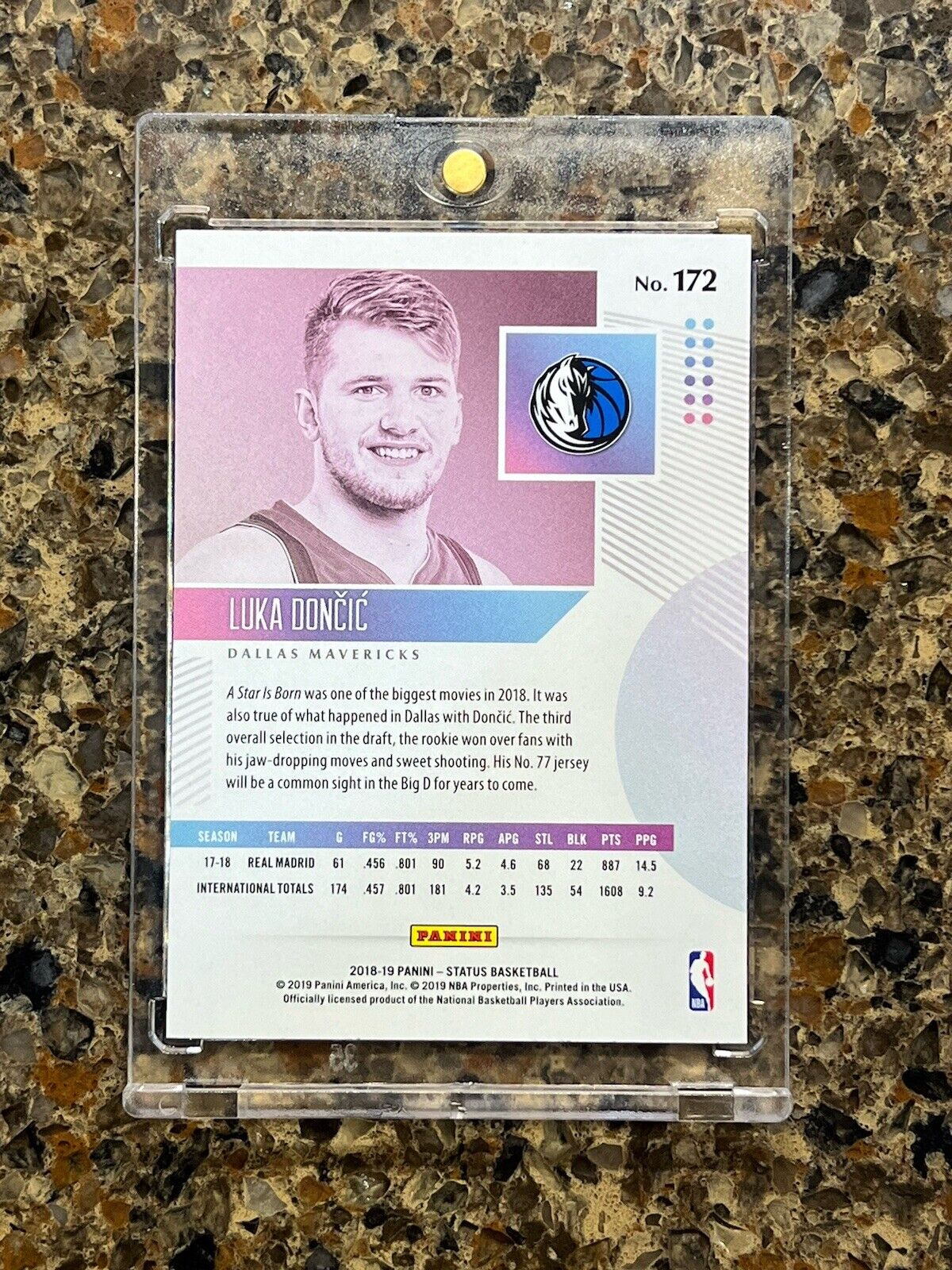 Luka Doncic RC 2018-19 Panini Status Basketball Refractor Rare Gem Mint Rookie