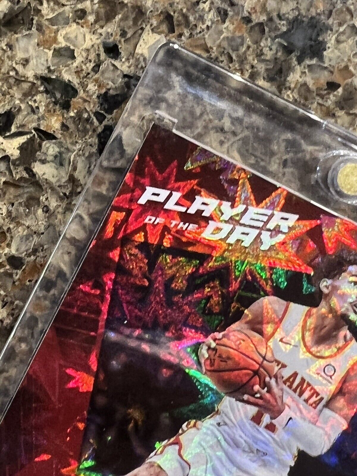 TRAE YOUNG 2021 Panini NBA Player of the Day KABOOM 28/99 SSP Super Rare MINT